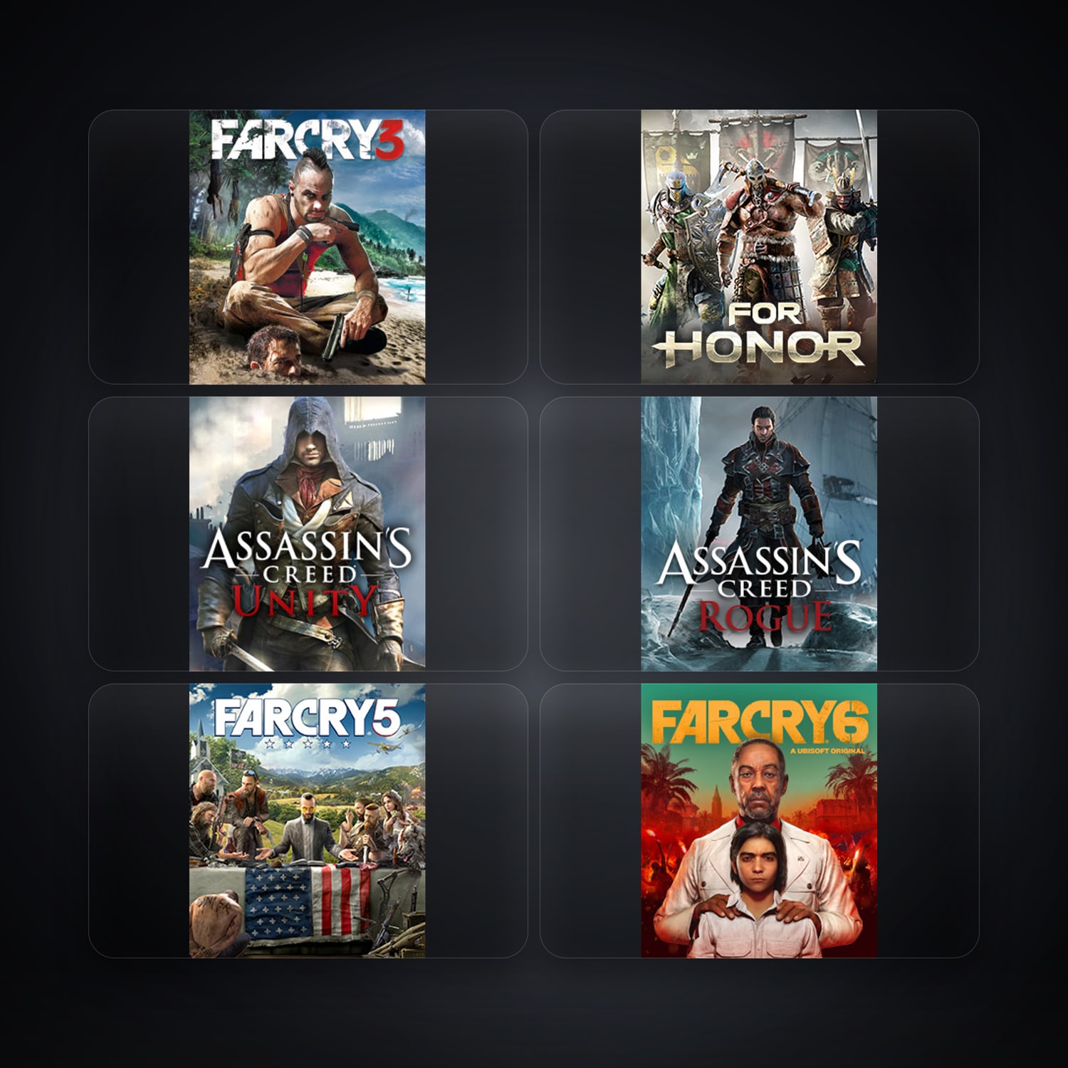 Ubisoft Far Cry 3 Deluxe Edition + For Honor — SE — 6 games — HabibiAccounts
