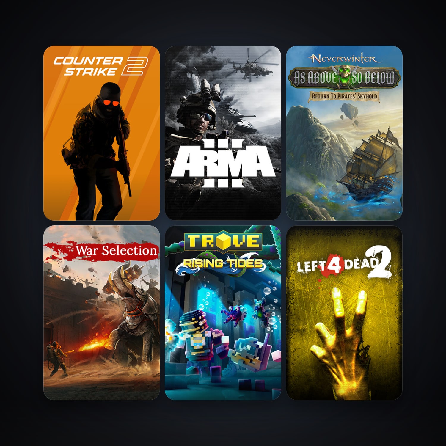 Left 4 Dead 2 + CS2 Prime, 10 games, clean — HabibiAccounts