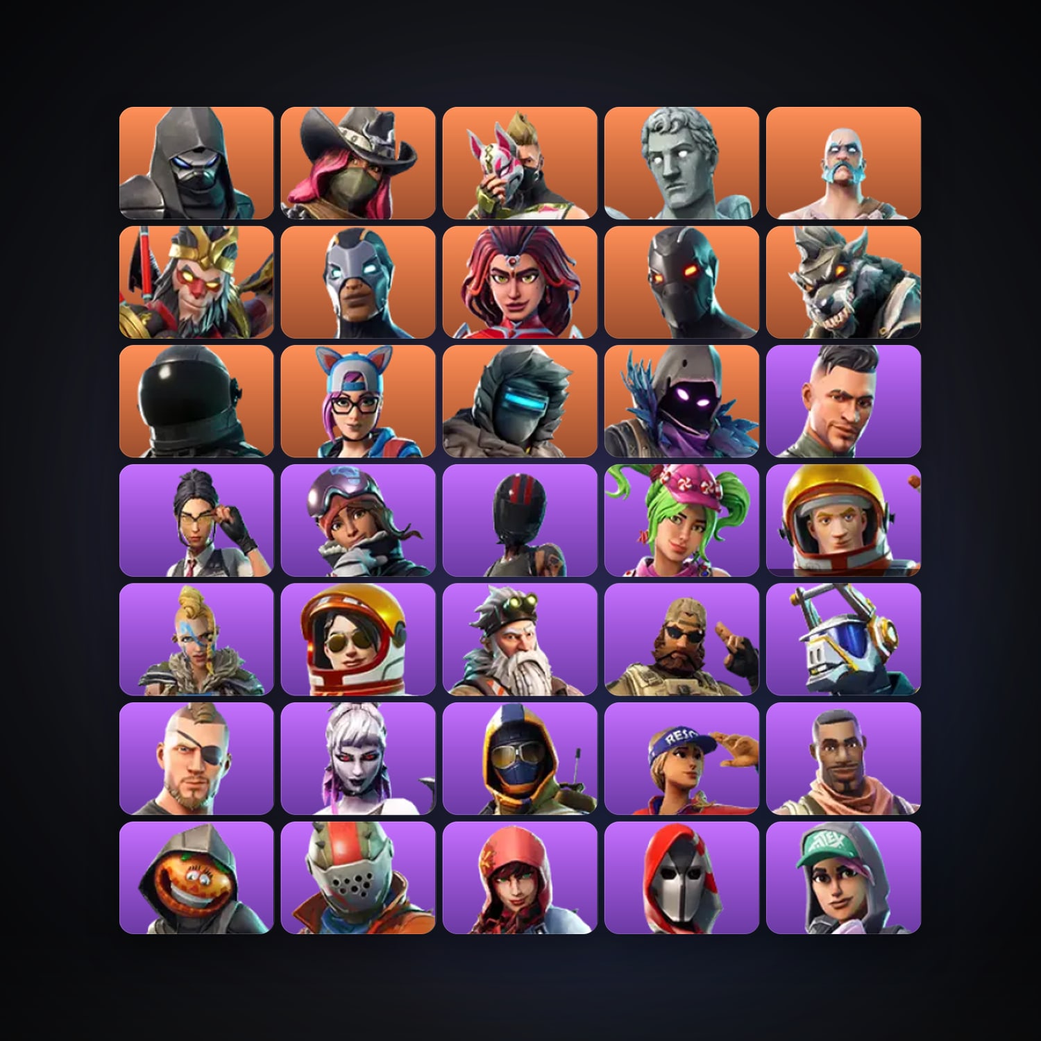 هالحساب فورتنايت، لوكر 38 سكن، 500 فيبوكس، لفل 504، 56 فوز — HabibiAccounts