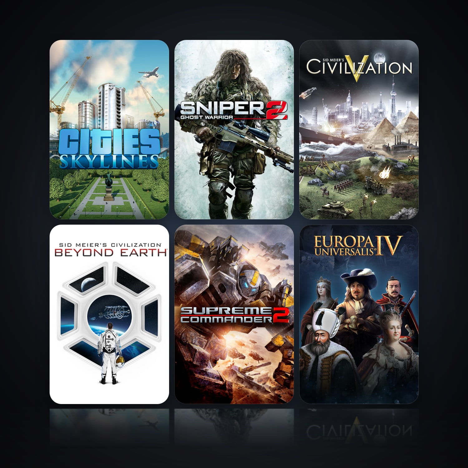 Cities: Skylines & Sniper: Ghost Warrior 2 | 14 Games | Clean — HabibiAccounts