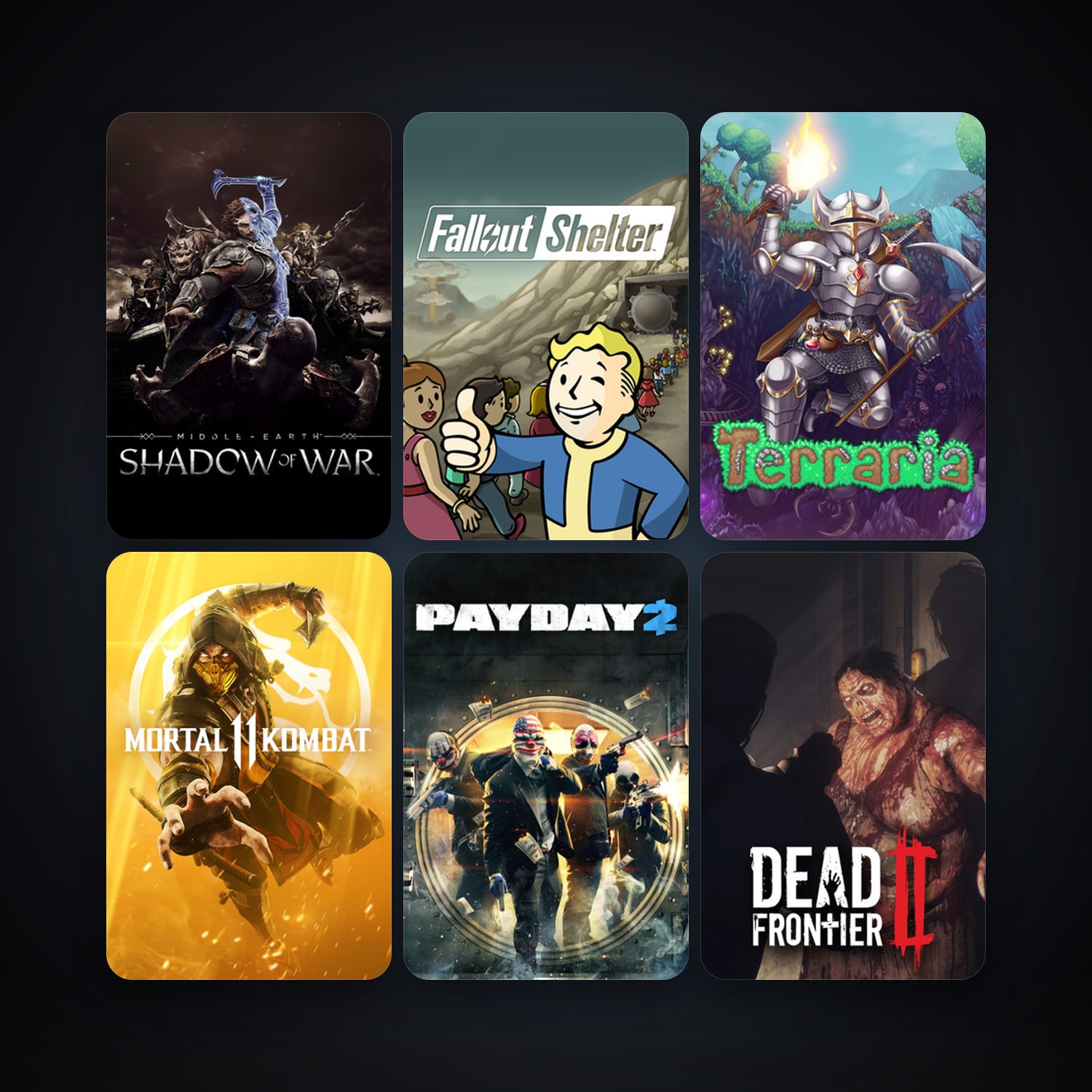 Terraria + PAYDAY 2, 21 games, clean — HabibiAccounts