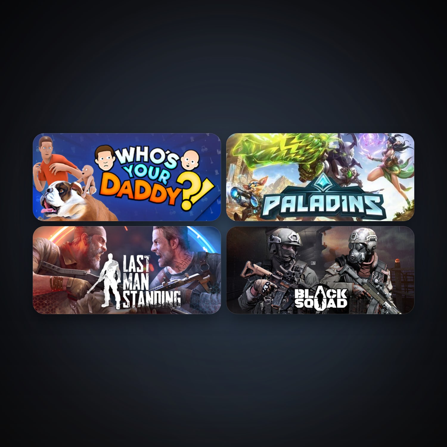 Who's Your Daddy + Paladins, 6 games, clean — HabibiAccounts