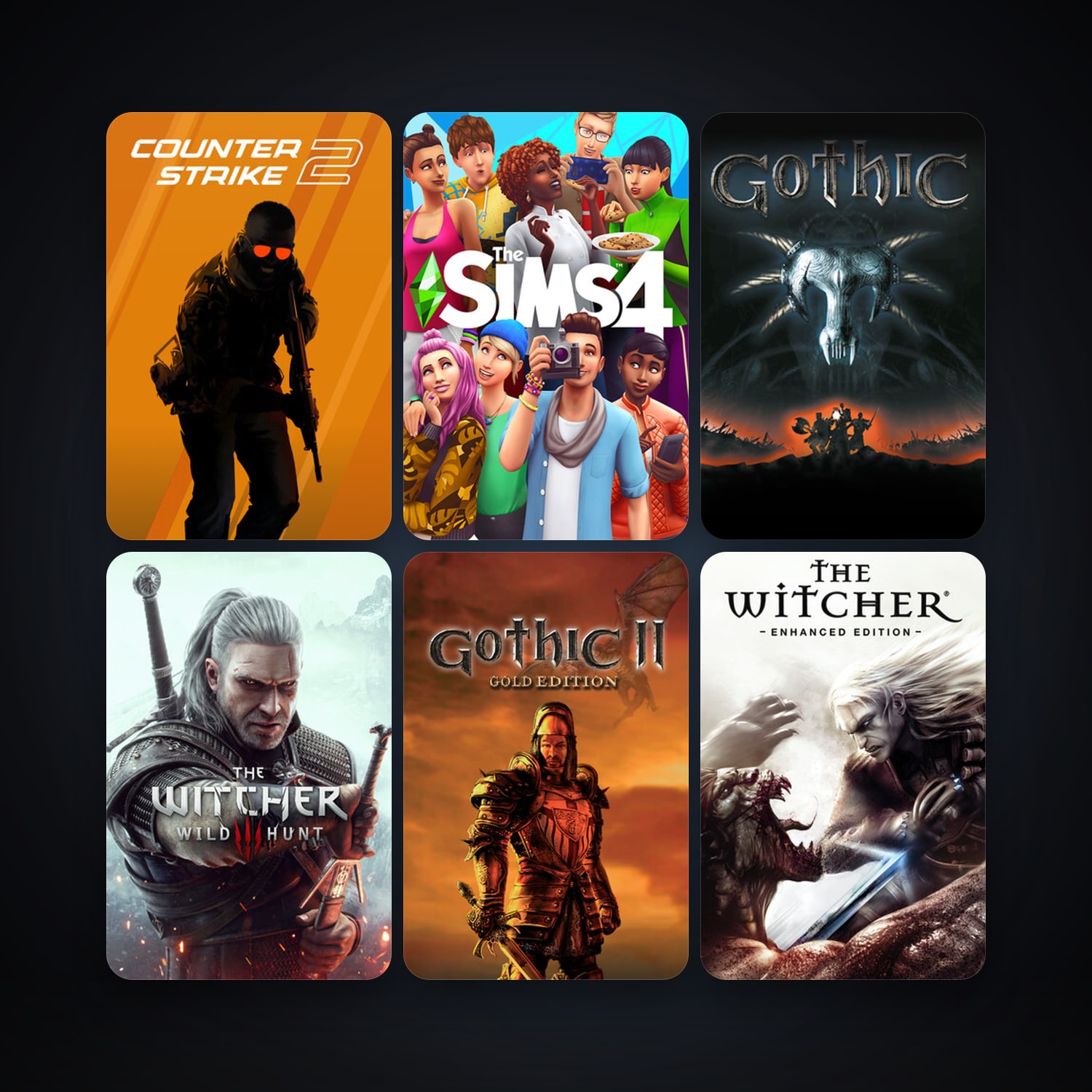 CS2 Prime + The Witcher: Enhanced Edition Director's Cut, 12 games, clean — HabibiAccounts