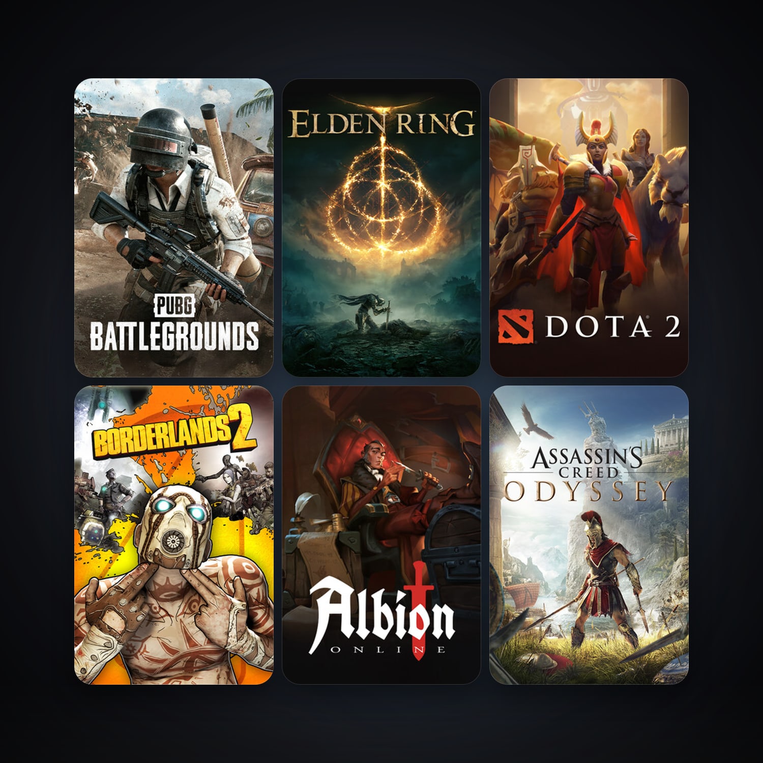 Dota 2 + Borderlands 2, 16 games, clean — HabibiAccounts
