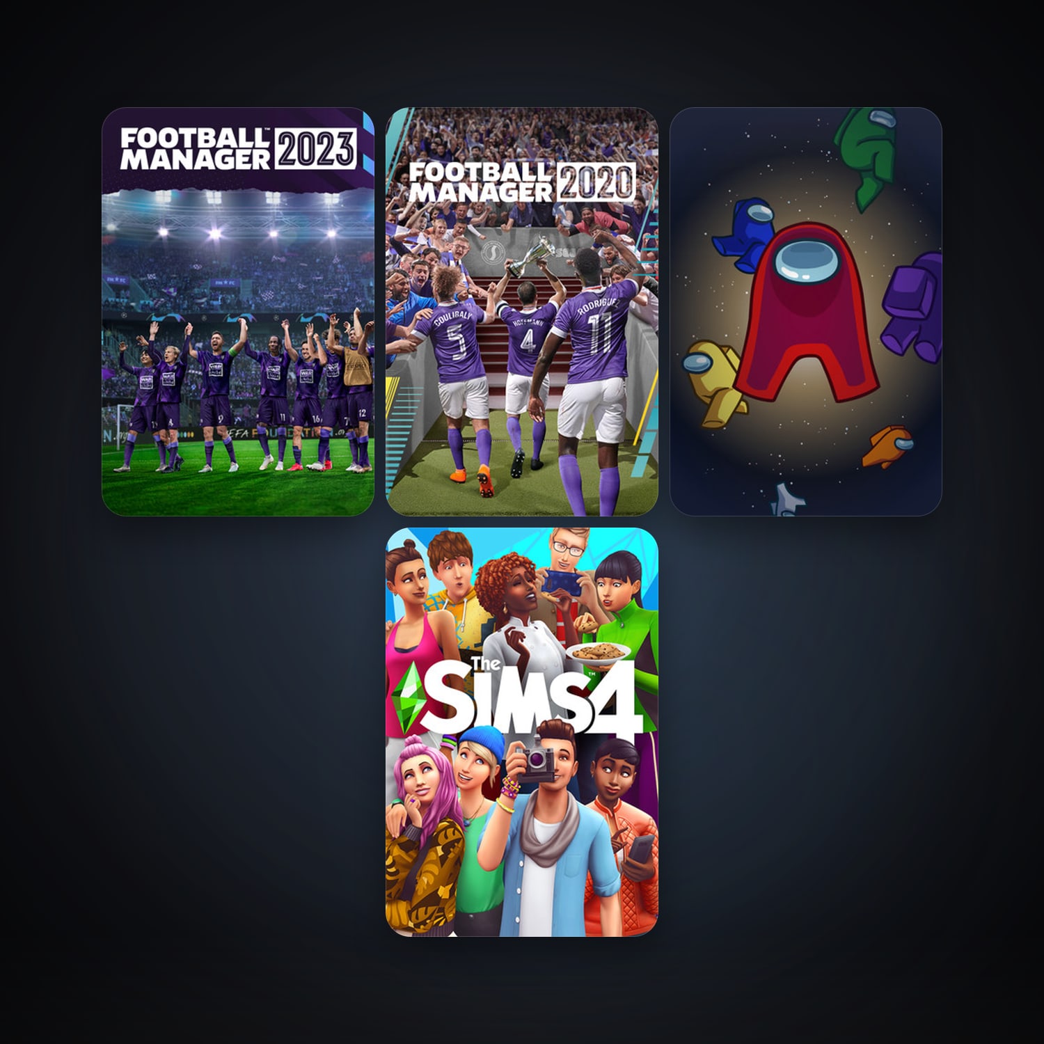 هالحساب ستيم فلين، Among Us وFootball Manager 2020، 5 لعبة، صامد واضح — HabibiAccounts