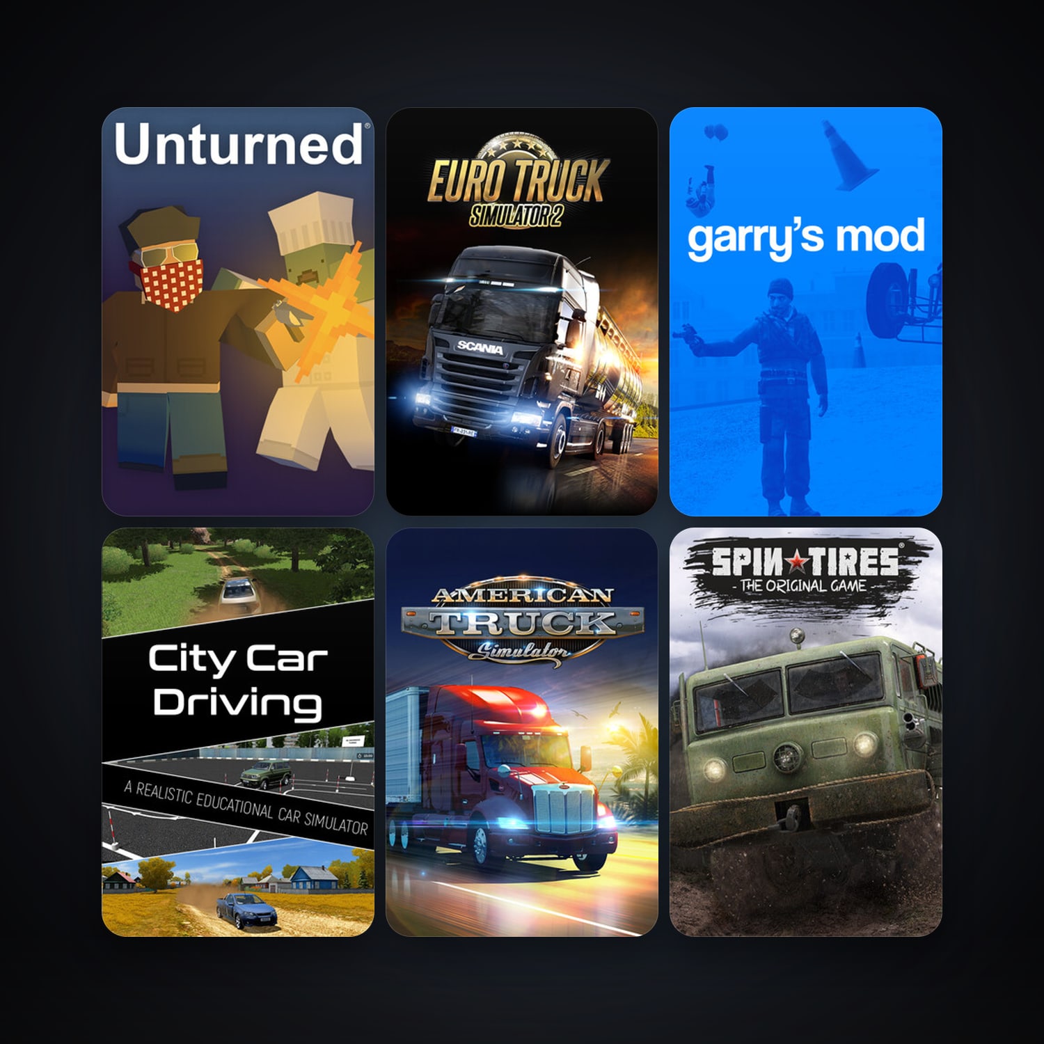 Garry's Mod + FlatOut, 10 games, clean — HabibiAccounts