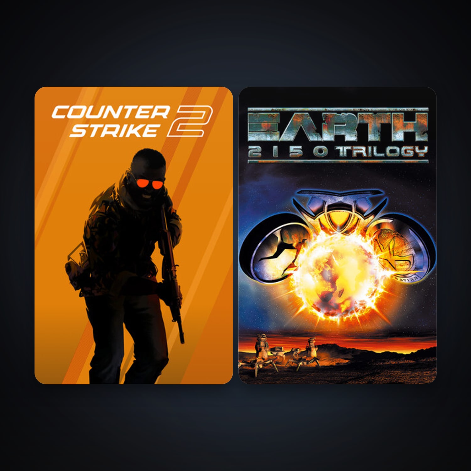 CS2 Prime + Earth 2150 Trilogy, 4 games, Steam 13, clean — HabibiAccounts