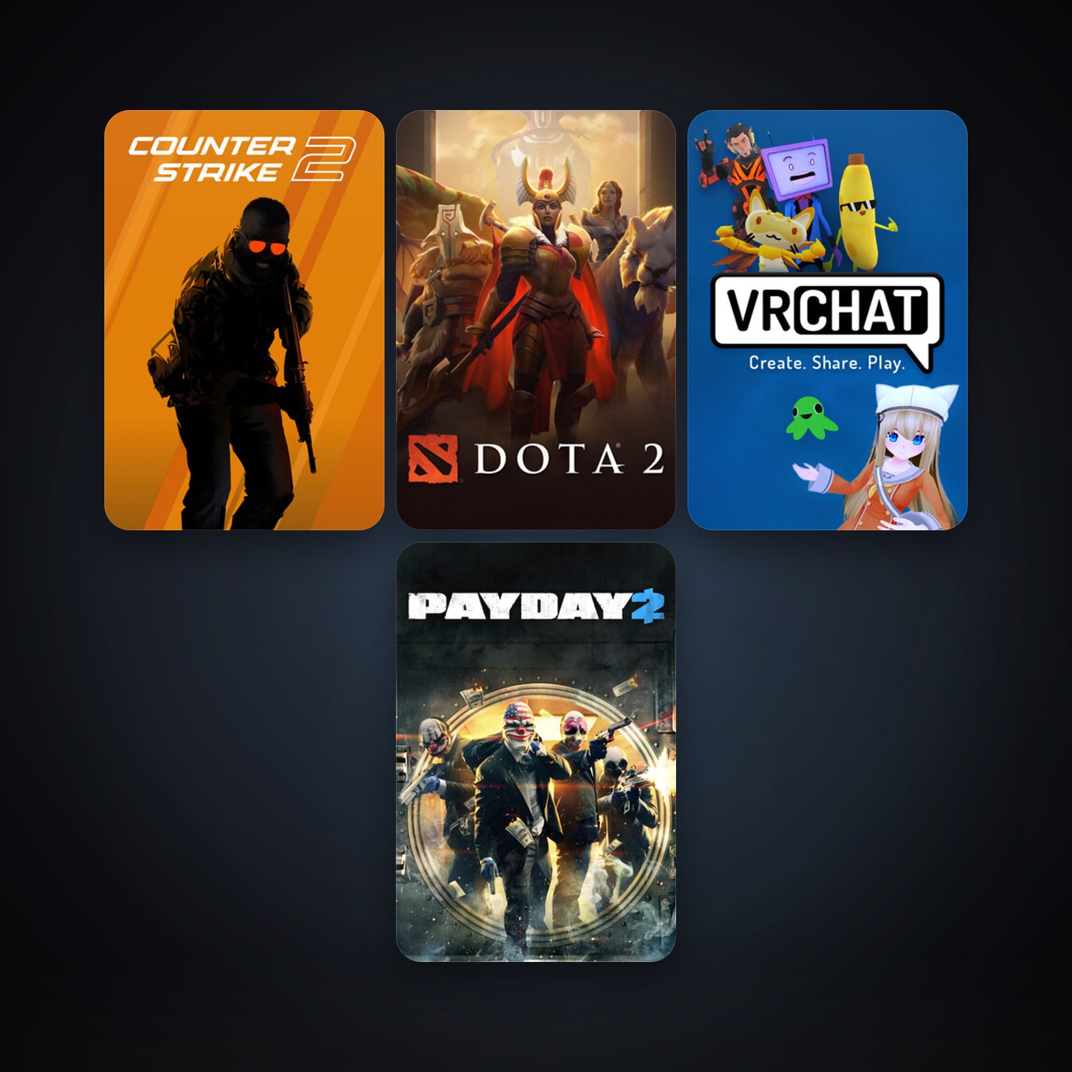 Dota 2 + CS2 Prime, 5 games, clean — HabibiAccounts