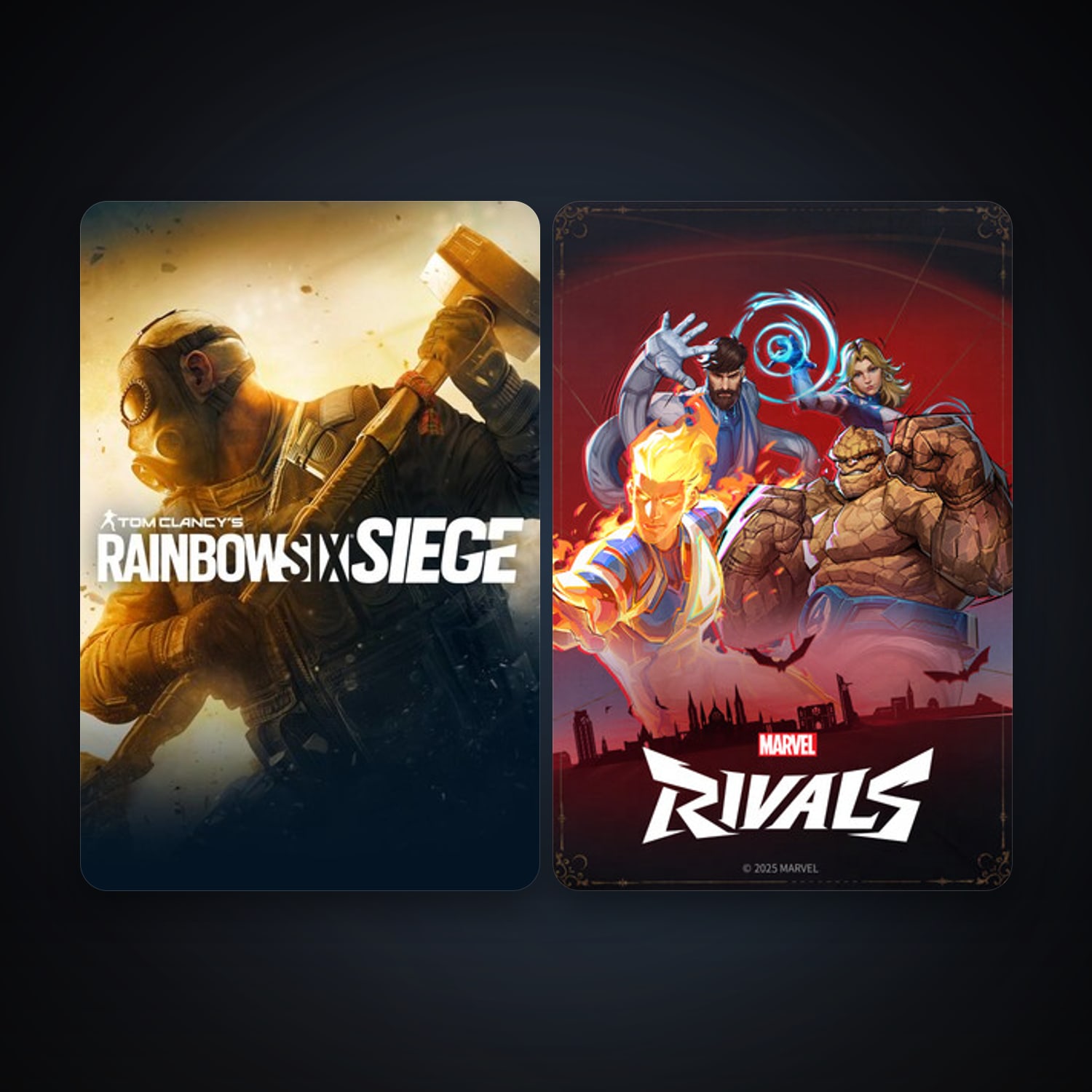 Tom Clancy's Rainbow Six Siege + Marvel Rivals, 3 games, clean — HabibiAccounts