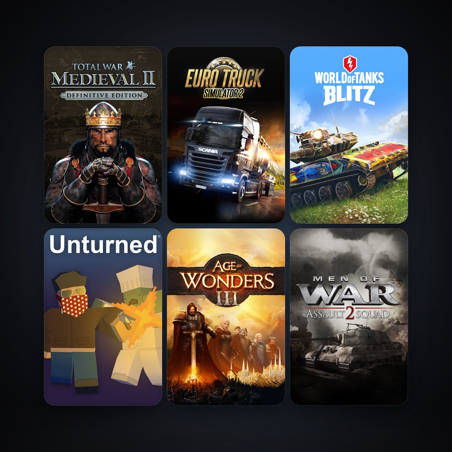 Medieval II: Total War + Free CS2 (No Prime), 32 games, clean — HabibiAccounts