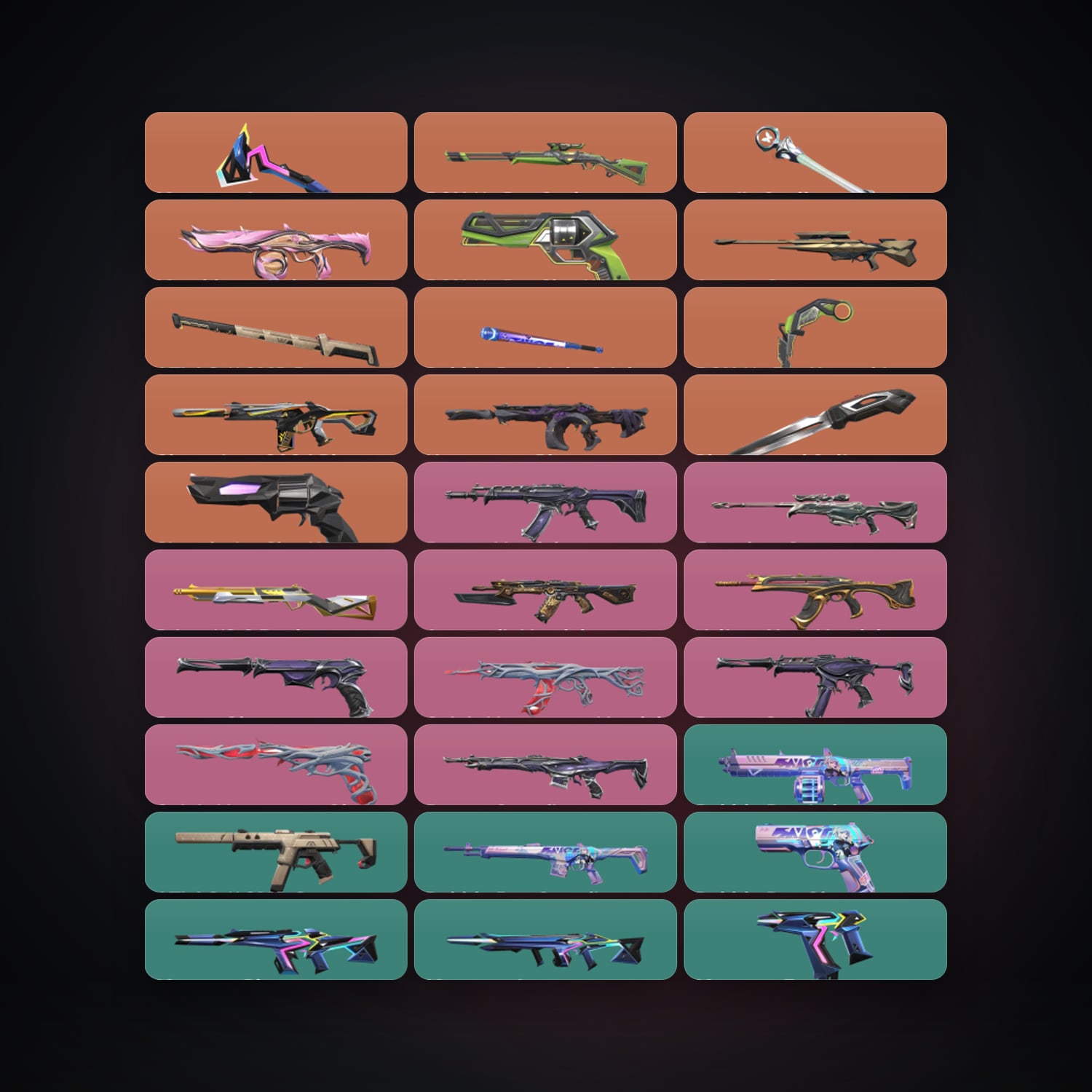 EU Plat 1 locker — 6 knives, 68 skins, lvl 114 — HabibiAccounts