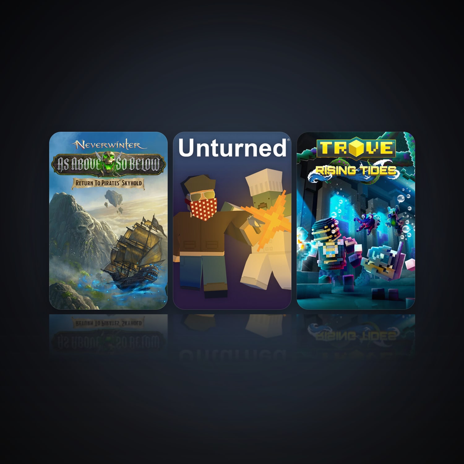 هالحساب ستيم فلين، Neverwinter وTrove، 12 لعبة، صامد واضح — HabibiAccounts