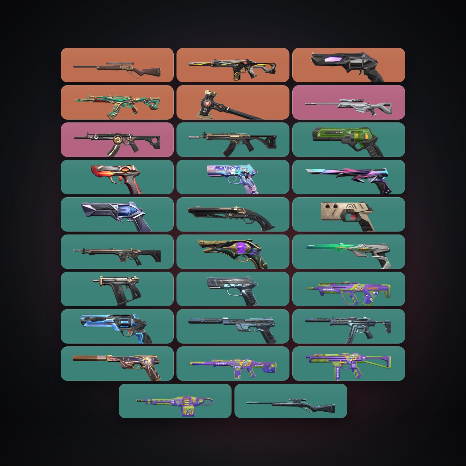 AP Plat 3 locker — 1 knives, 29 skins, lvl 238 — HabibiAccounts