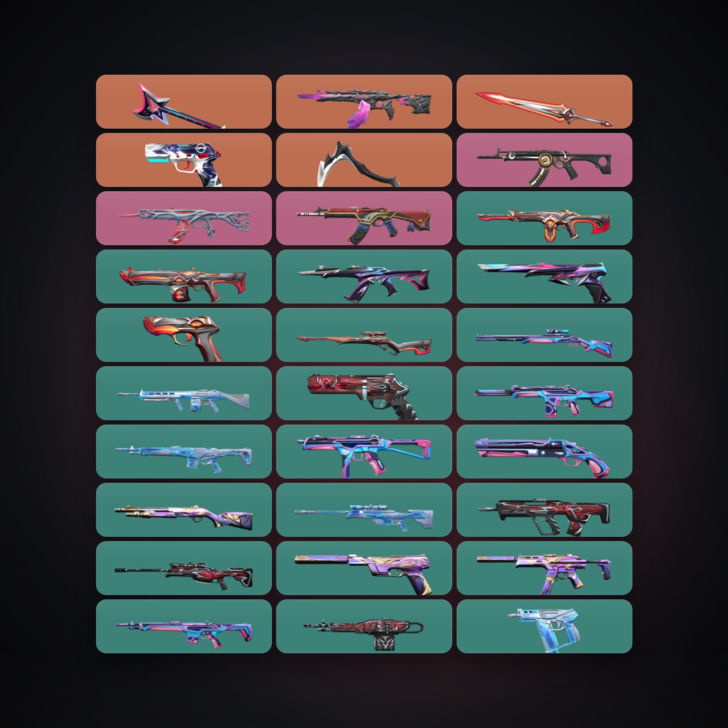 AP Gold 1 locker — 3 knives, 31 skins, lvl 48 — HabibiAccounts