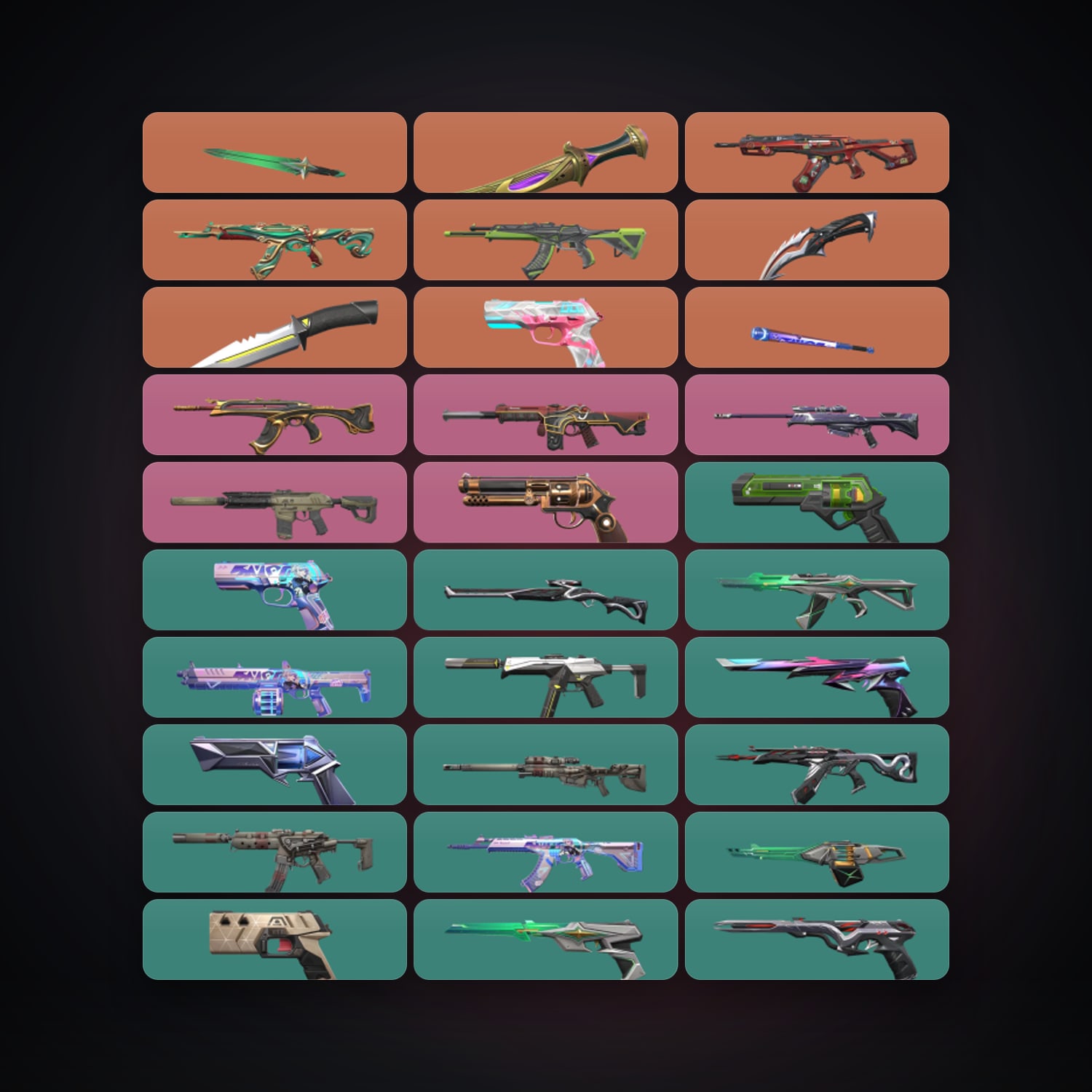 AP Plat 2 locker — 5 knives, 109 skins, lvl 368 — HabibiAccounts