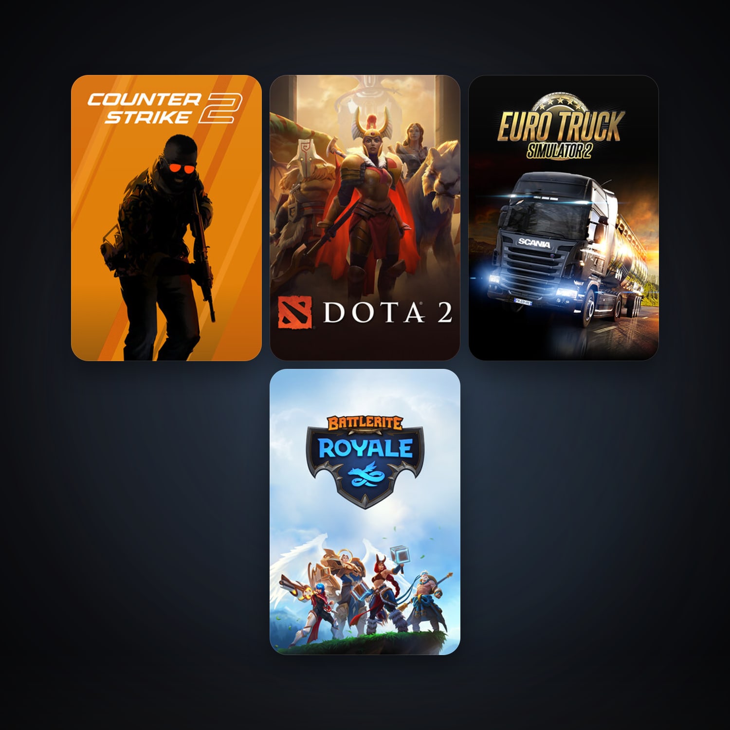 Dota 2 + CS2 Prime, 5 games, clean — HabibiAccounts