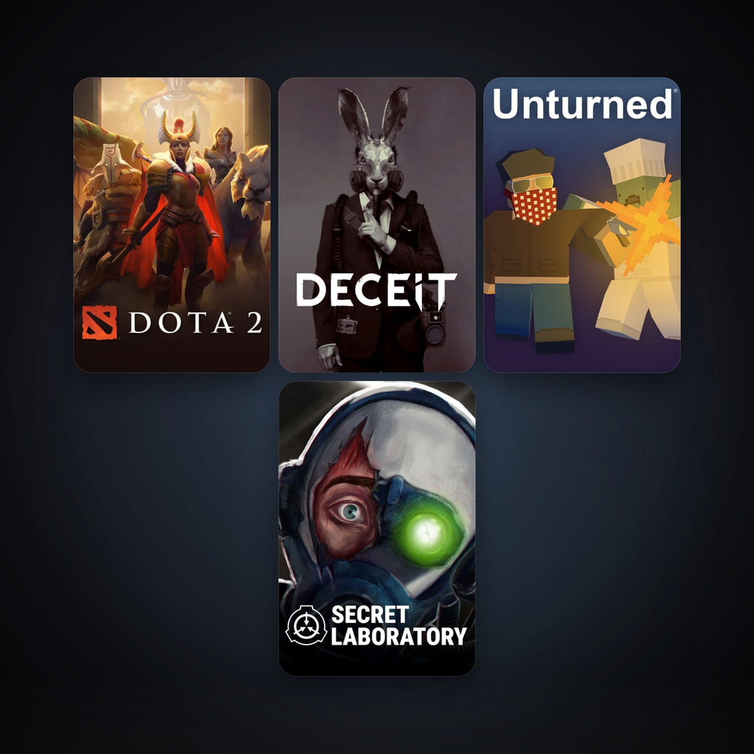 Dota 2 + Unturned, 8 games, clean — HabibiAccounts