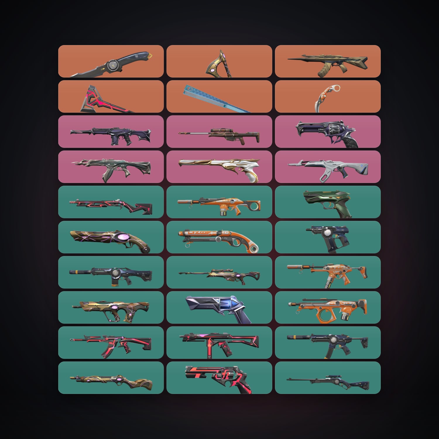 AP Silver 3 locker — 5 knives, 78 skins, lvl 257 — HabibiAccounts