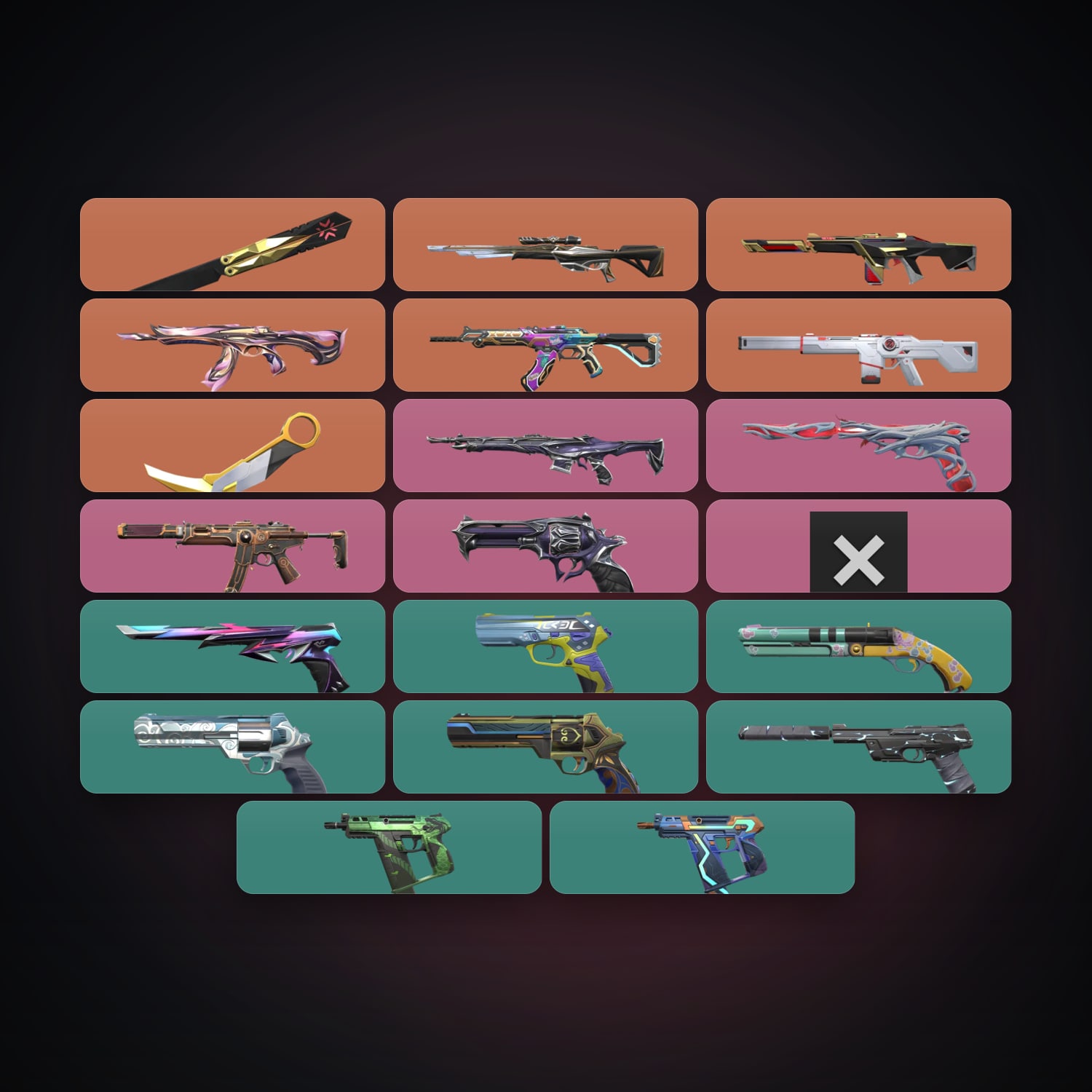 AP Gold 2 locker — 2 knives, 21 skins, lvl 136 — HabibiAccounts