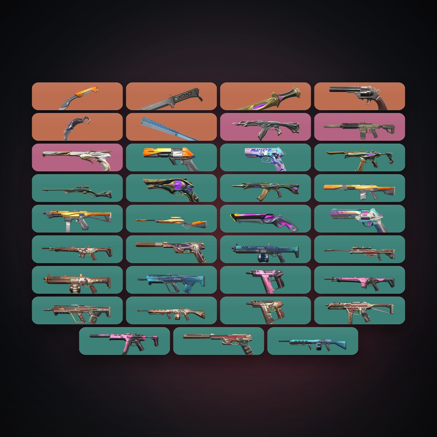 AP Plat 3 locker — 5 knives, 37 skins, lvl 190 — HabibiAccounts