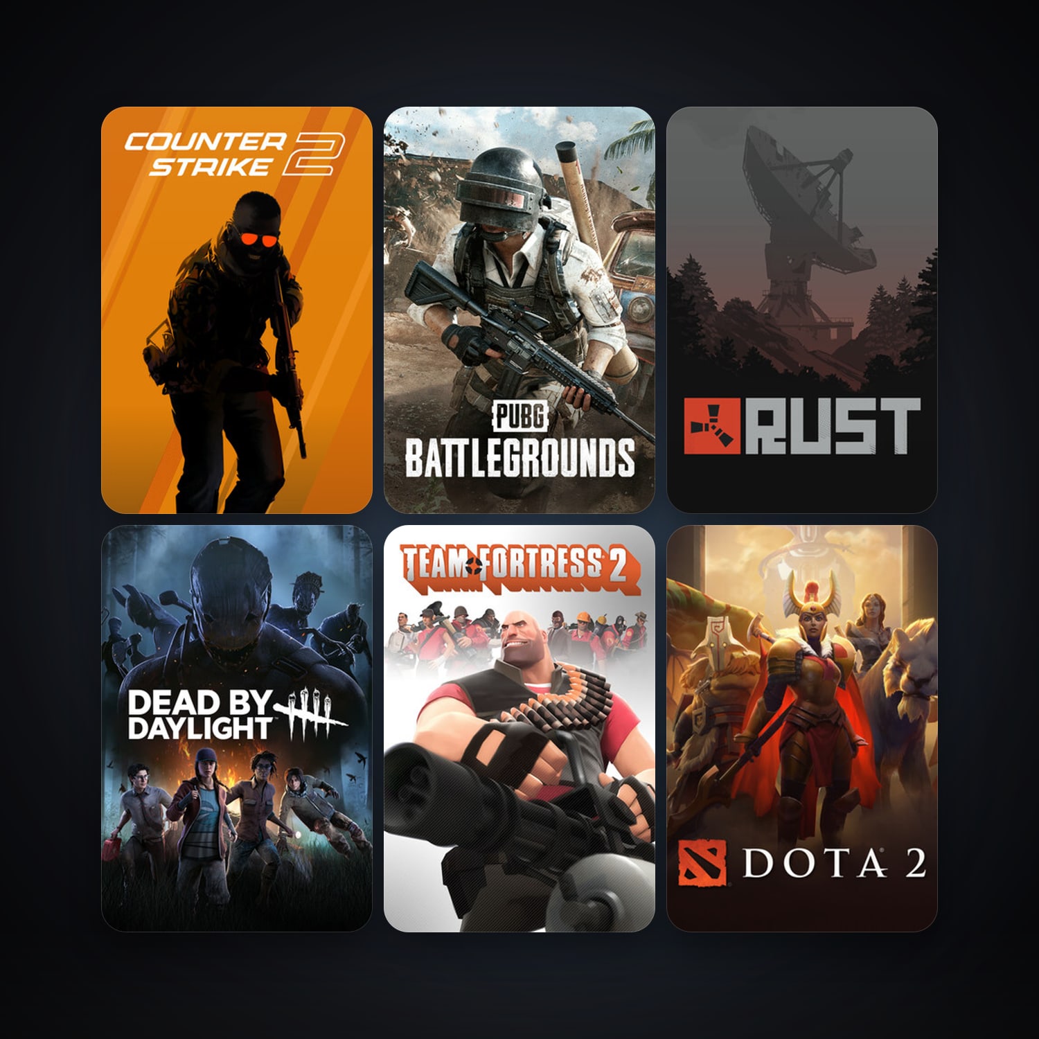 Counter-Strike: Source + Team Fortress 2, 30 games, Steam 10, clean — HabibiAccounts