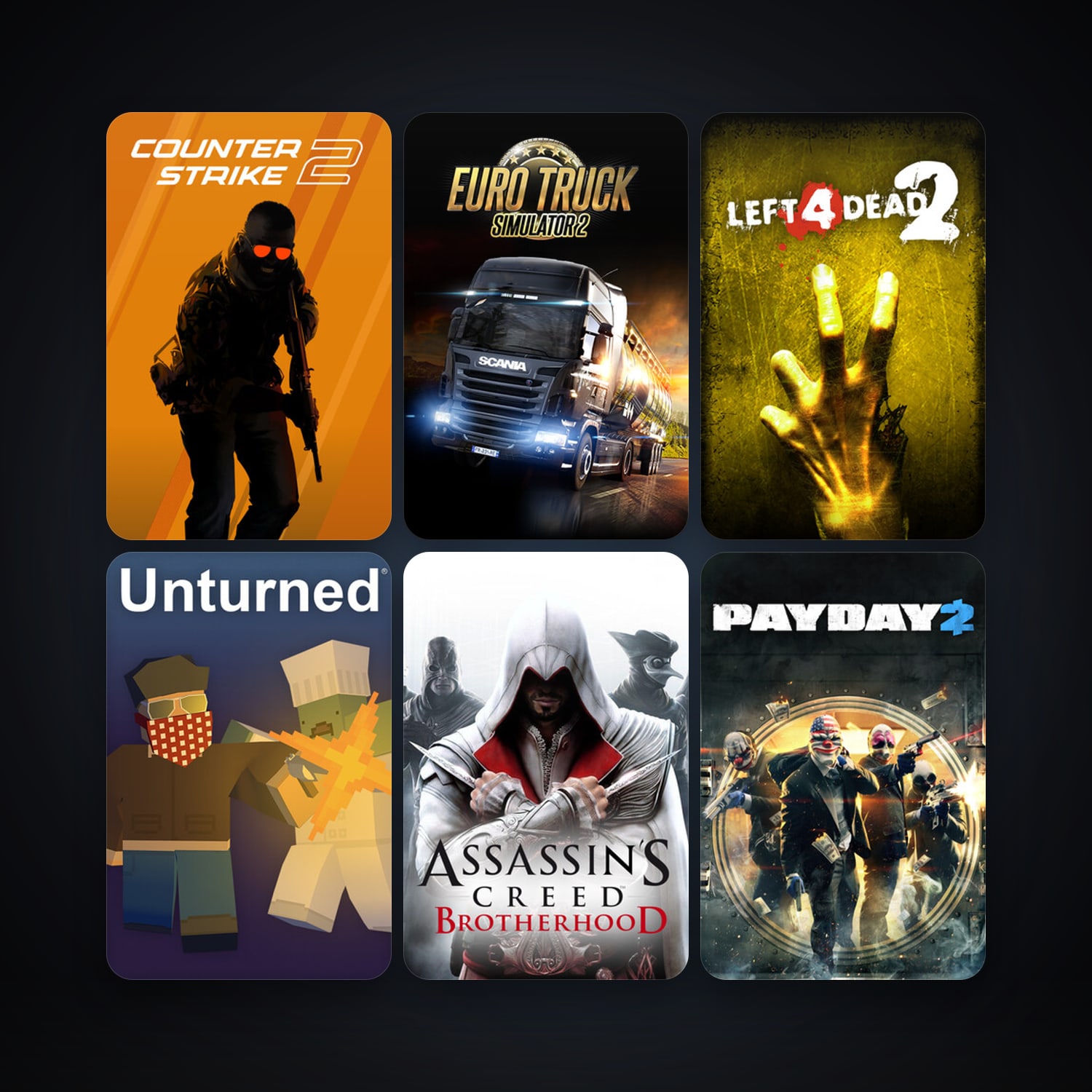 Left 4 Dead 2 + CS2 Prime, 9 games, clean — HabibiAccounts