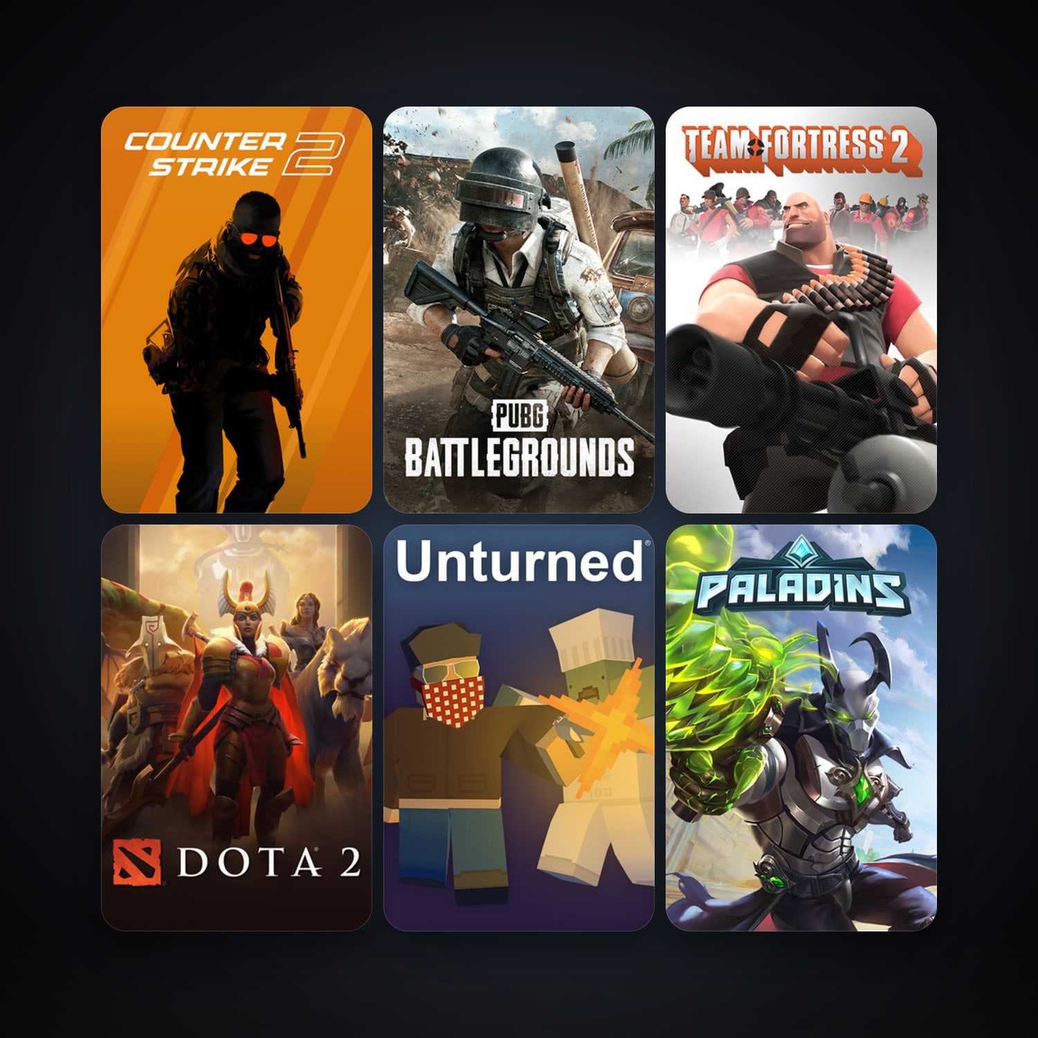 Team Fortress 2 + Dota 2, 37 games, clean — HabibiAccounts