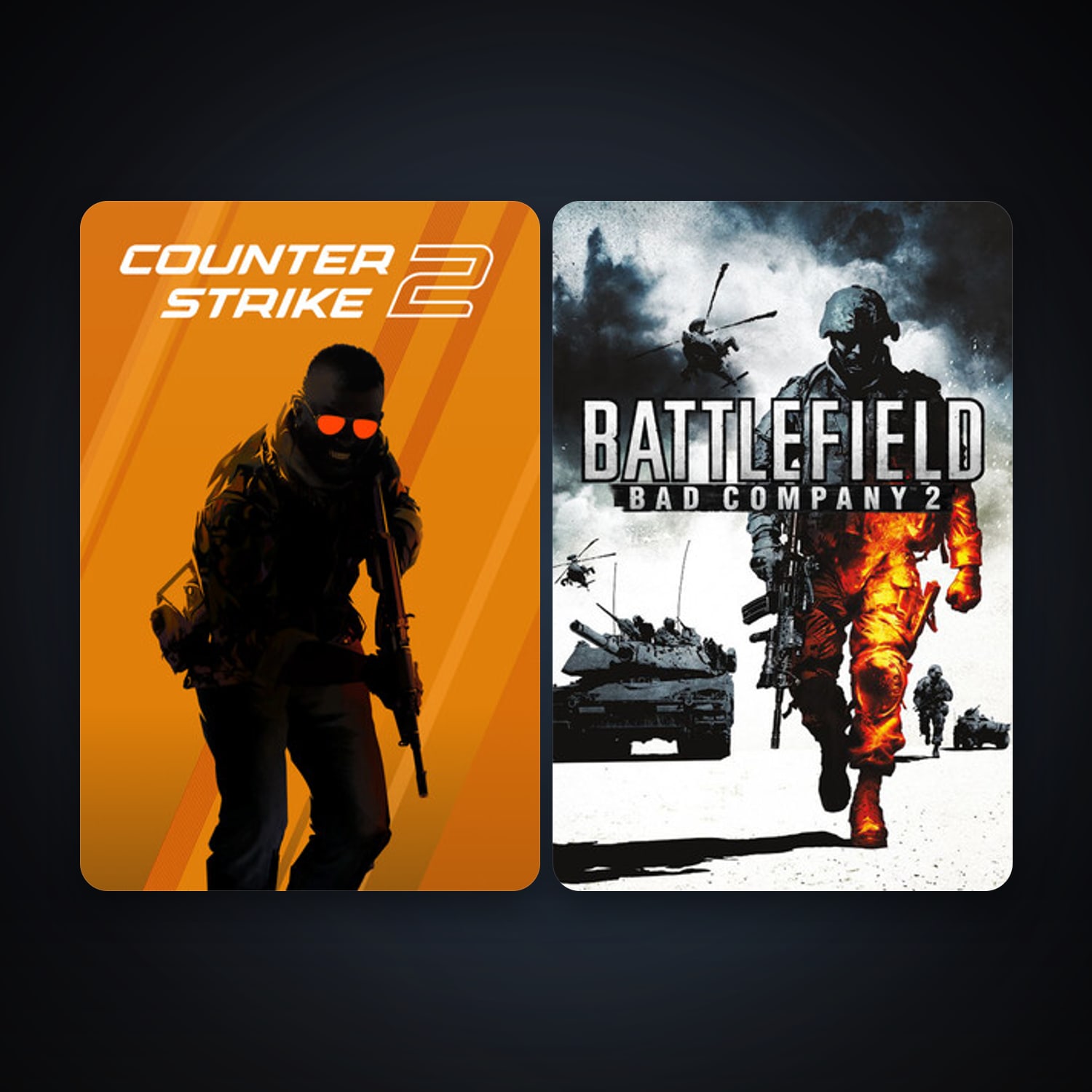 CS2 Prime + Battlefield: Bad Company 2, 2 games, clean — HabibiAccounts
