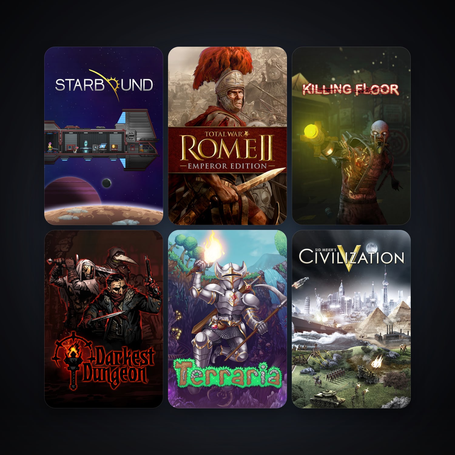 Killing Floor + Sid Meier's Civilization V, 15 games, clean — HabibiAccounts