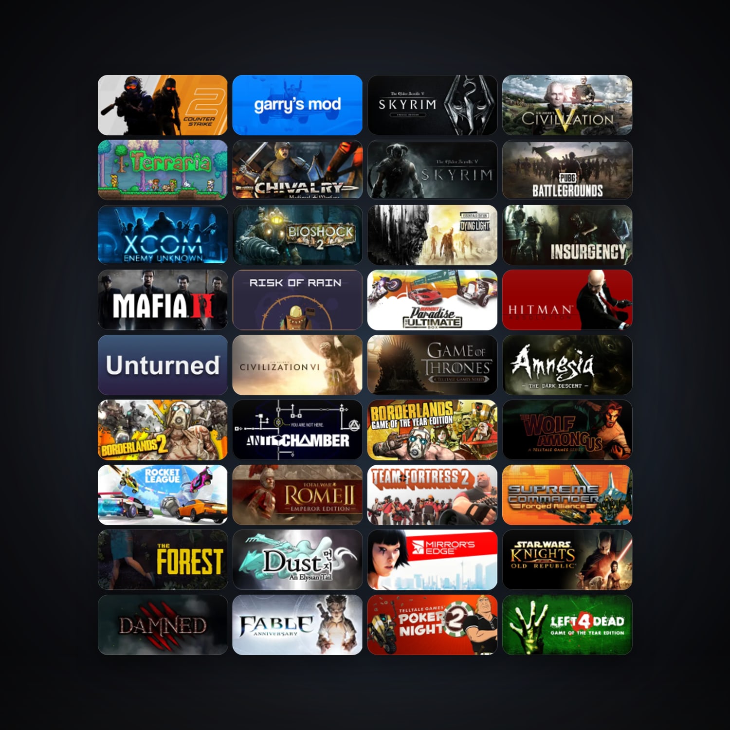 Half-Life 2 + Counter-Strike: Source, 442 games, Steam 18, clean — HabibiAccounts