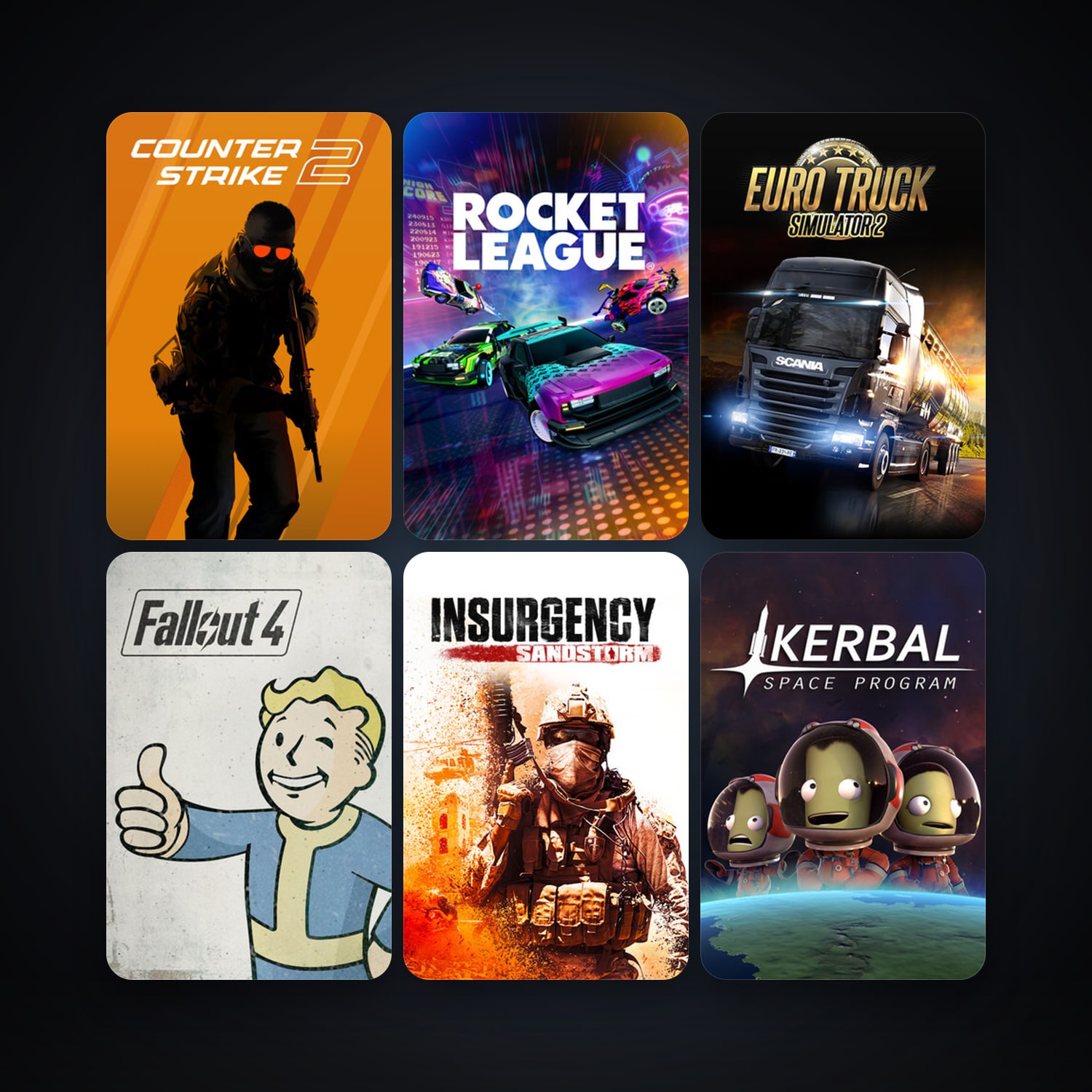 CS2 Prime + Borderlands, 13 games, Steam 11, clean — HabibiAccounts