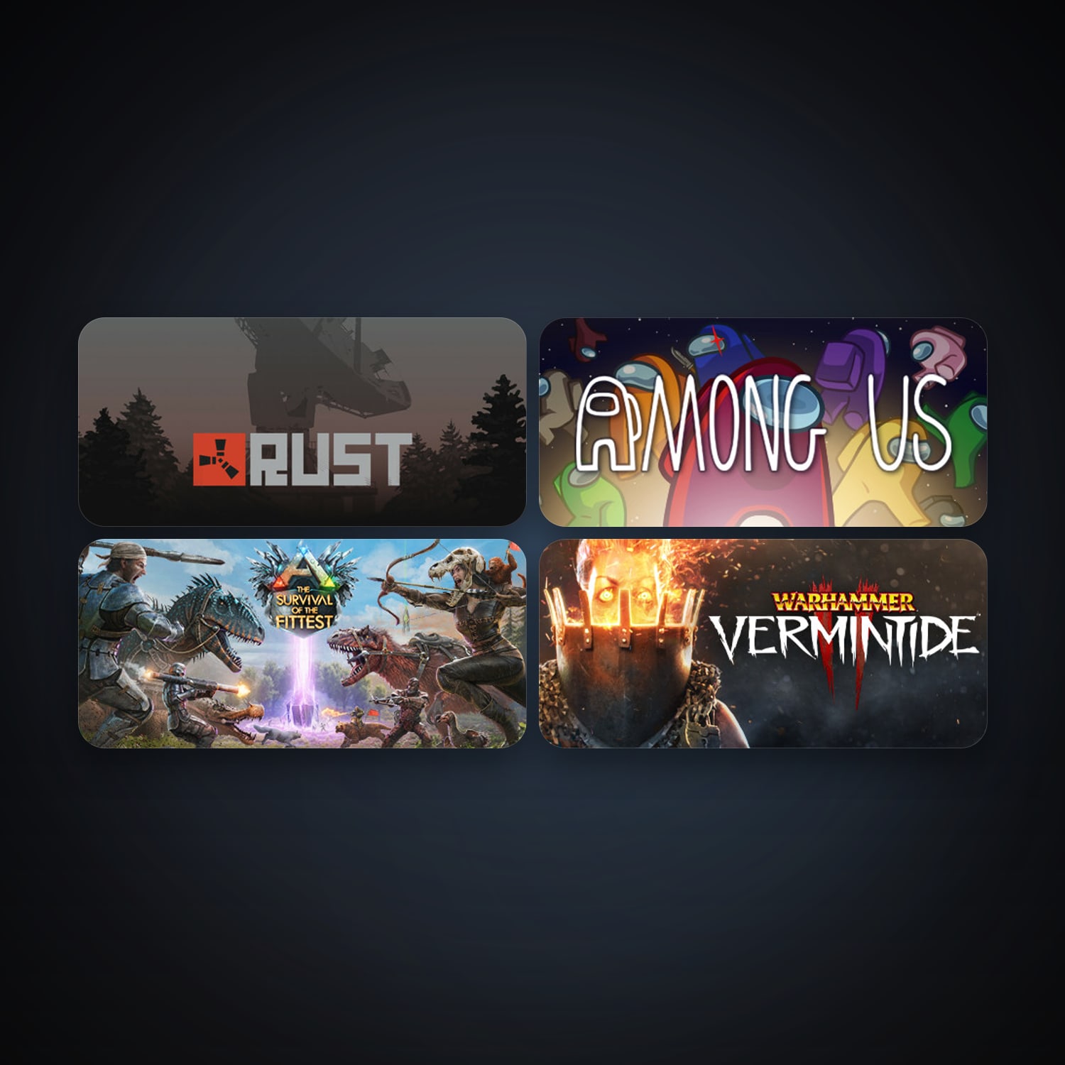 Rust + ARK: The Survival Of The Fittest, 10 games, clean — HabibiAccounts