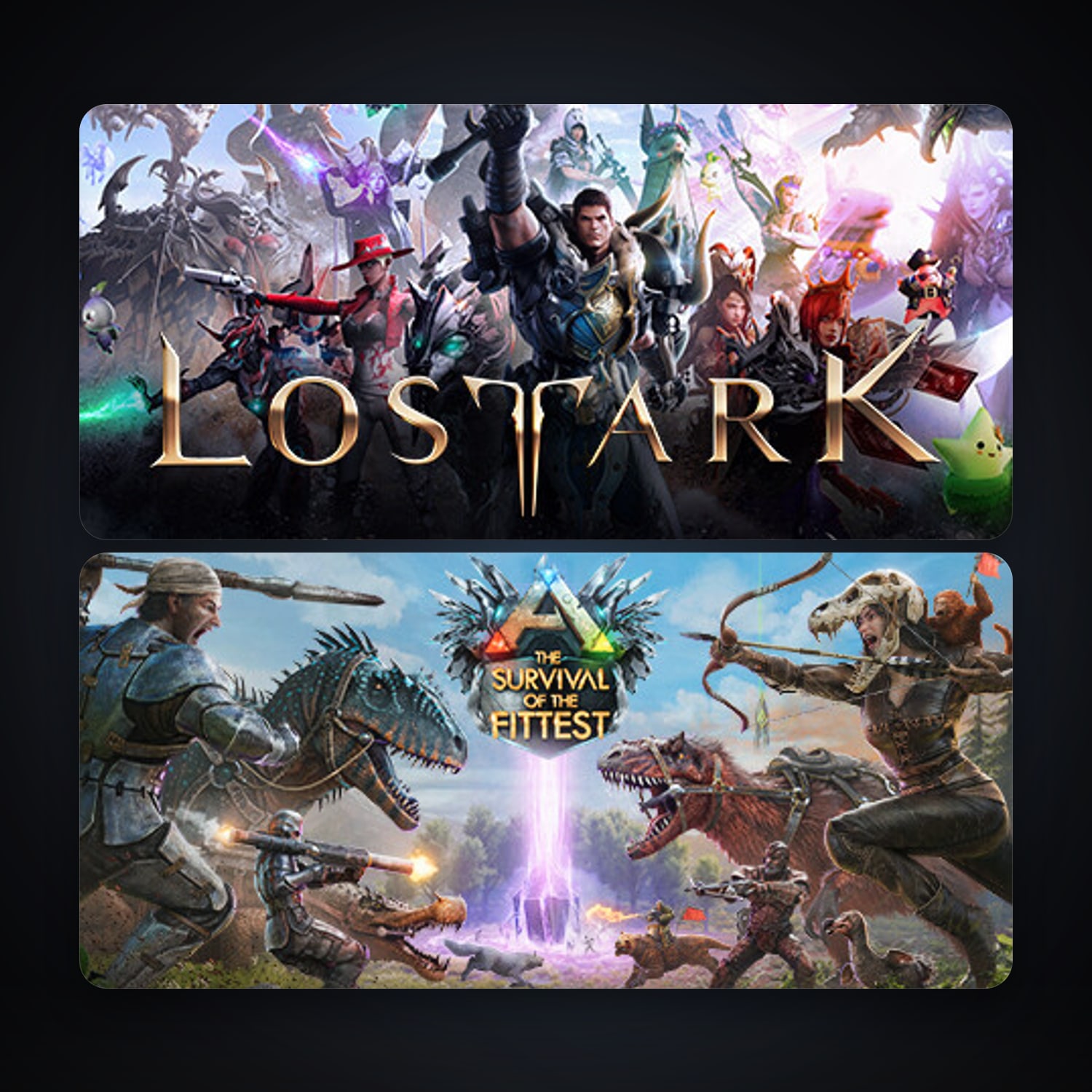 ARK: The Survival Of The Fittest + Lost Ark, 14 games, clean — HabibiAccounts