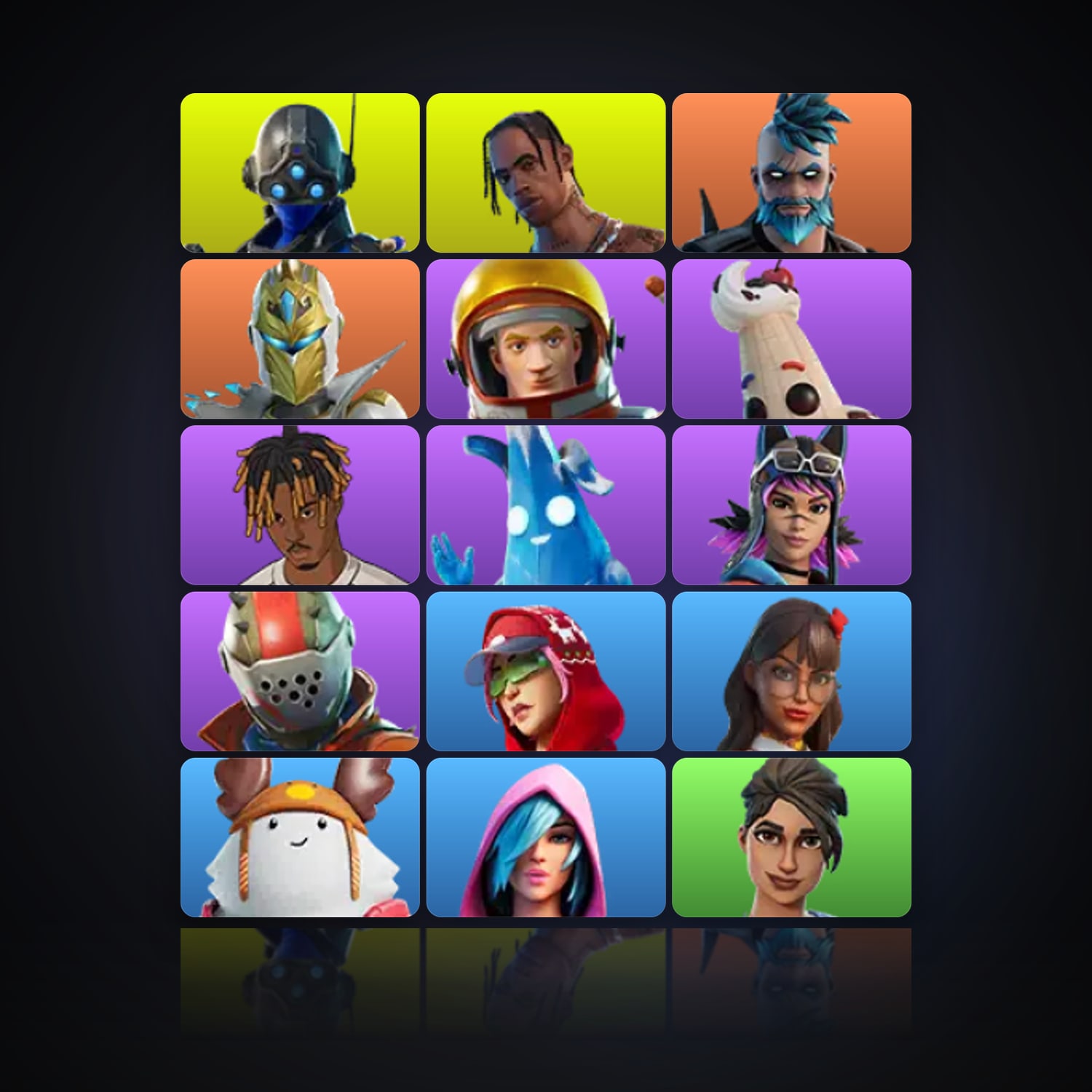 Fortnite | 15 Skins | 500 V-Bucks | Level 862 | 95 Wins — HabibiAccounts
