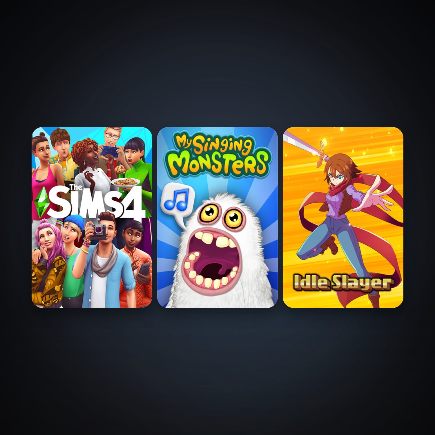 The Sims 4 + Idle Slayer, 7 games, clean — HabibiAccounts