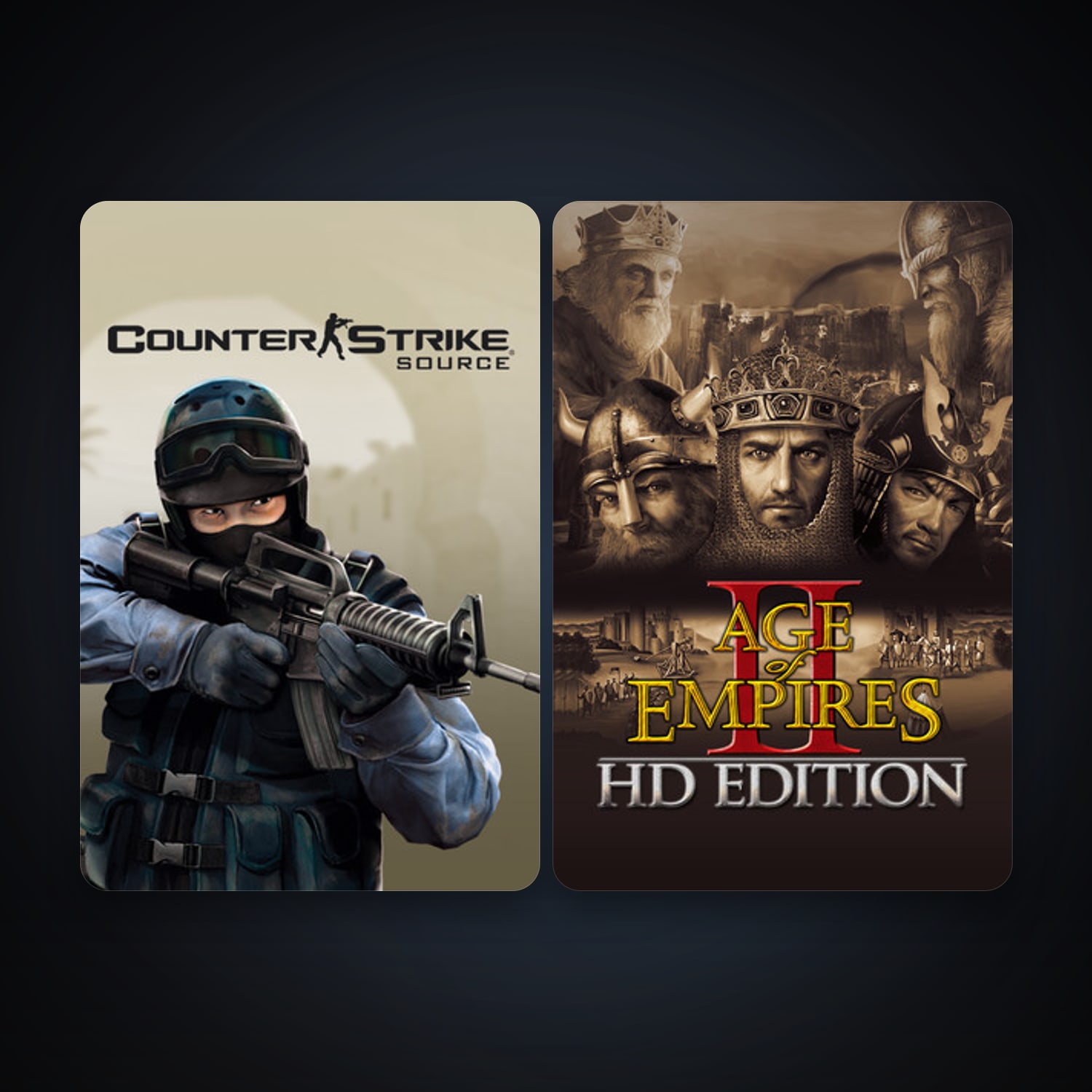 Counter-Strike: Source + Age of Empires II, 4 games, clean — HabibiAccounts
