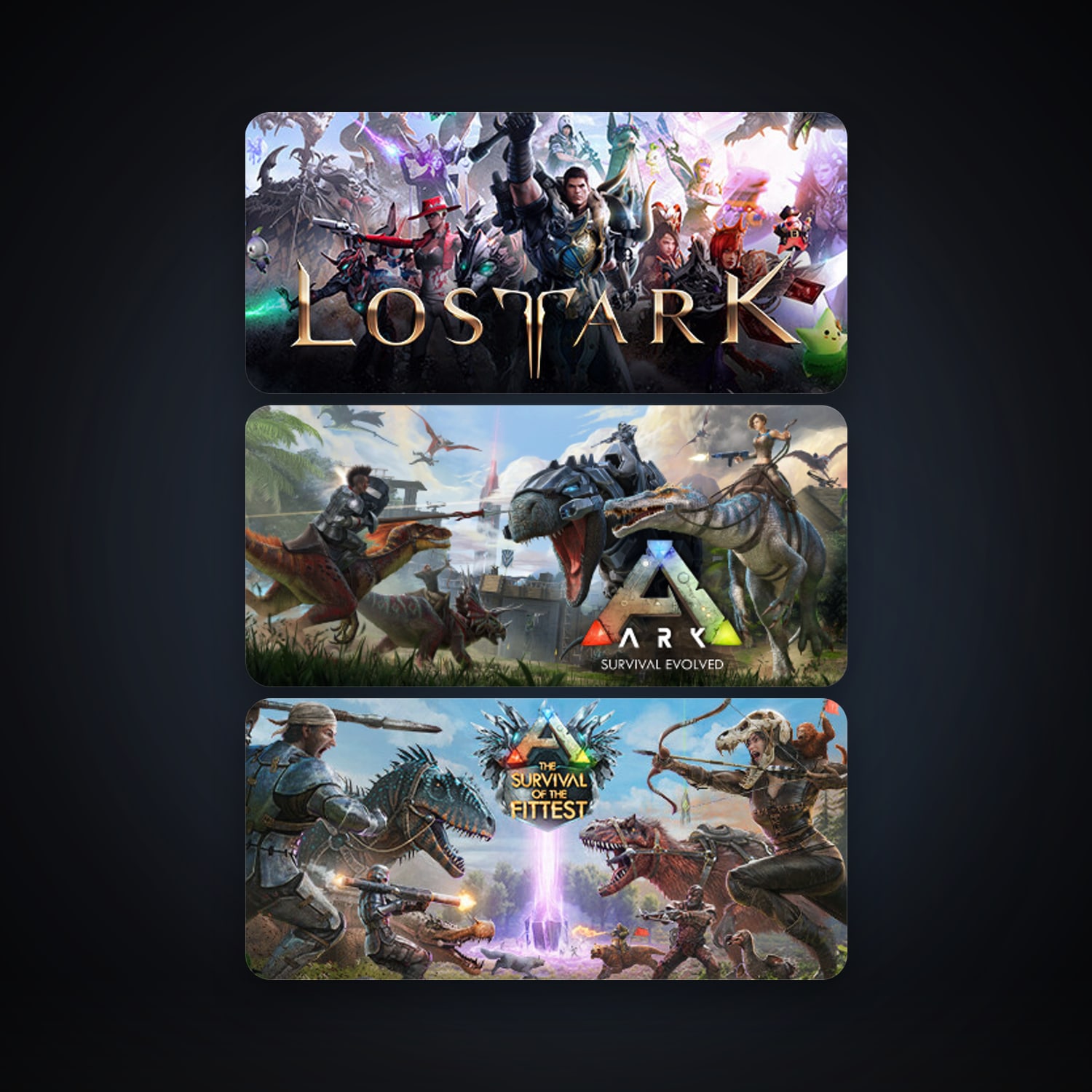 ARK: Survival Evolved + ARK: The Survival Of The Fittest, 10 games, clean — HabibiAccounts