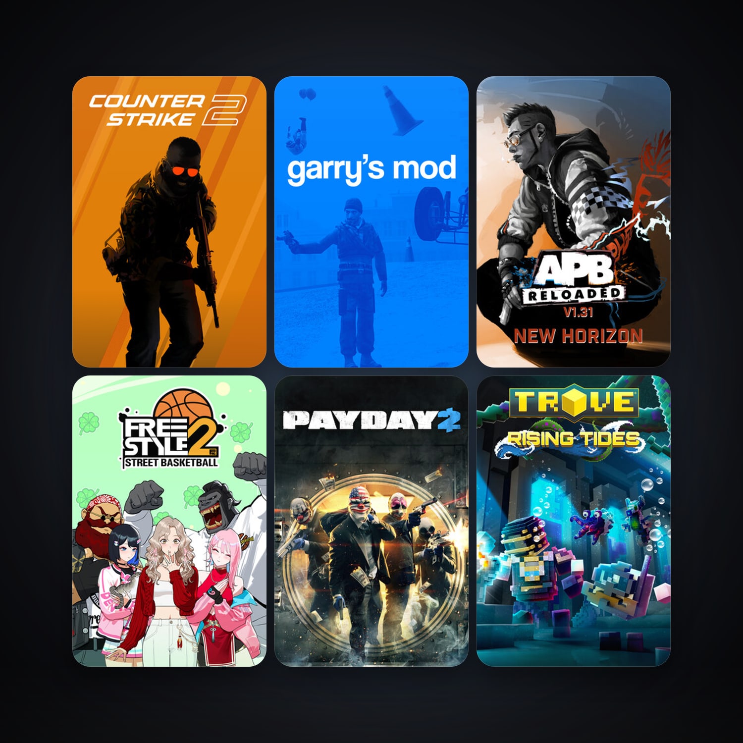 CS2 Prime + Garry's Mod, 8 games, clean — HabibiAccounts