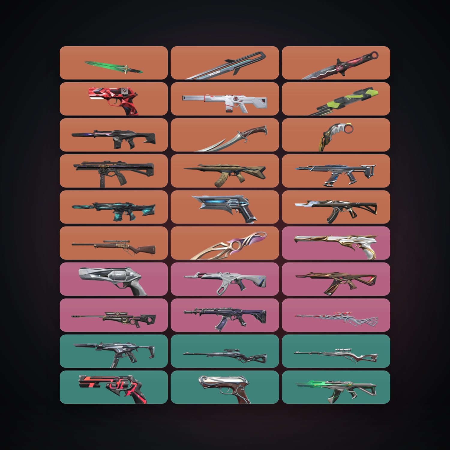 NA Diamond 1 locker — 7 knives, 79 skins, lvl 192 — HabibiAccounts