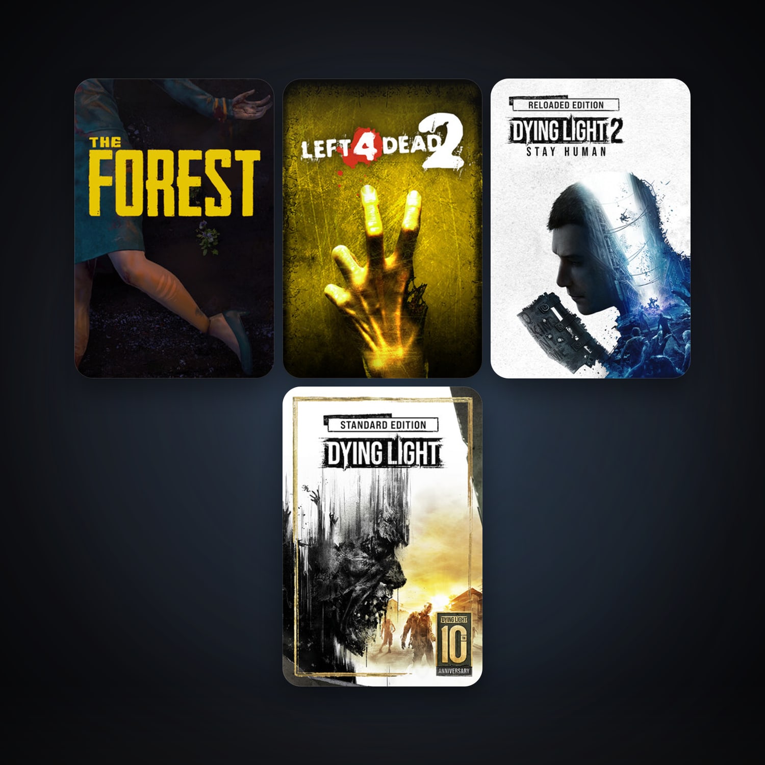 Left 4 Dead 2 + Dying Light, 4 games, clean — HabibiAccounts