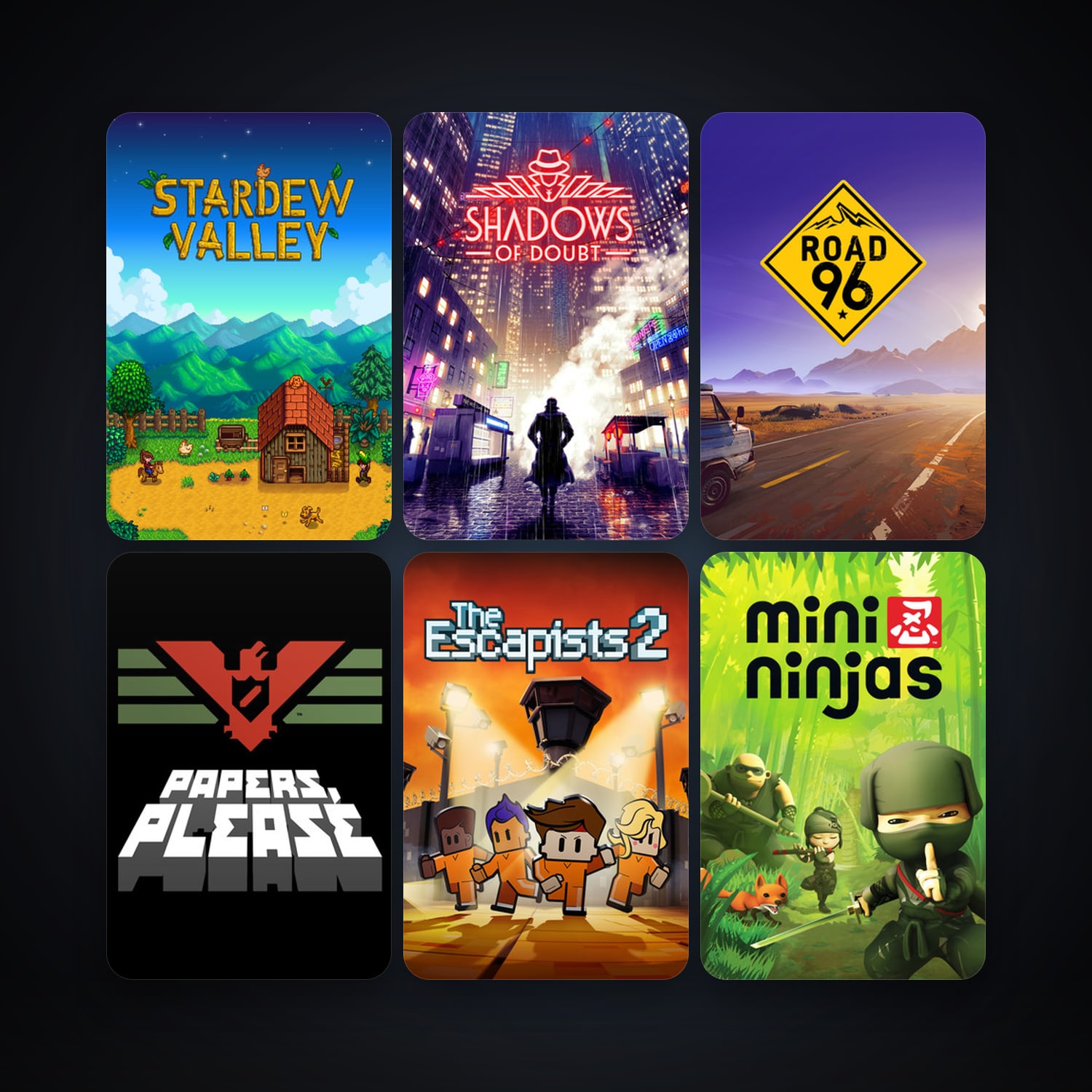 Mini Ninjas + Papers, Please, 8 games, clean — HabibiAccounts