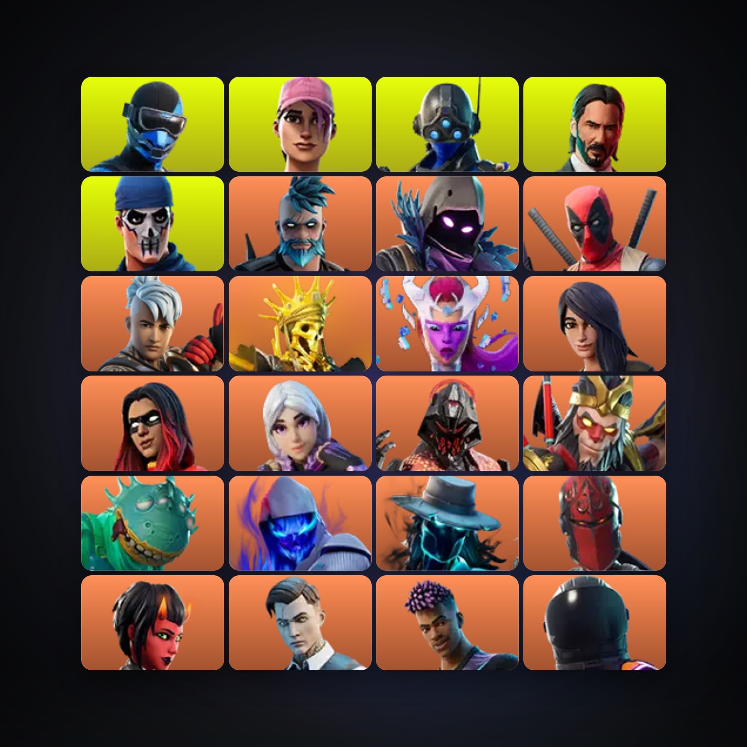 Fortnite | 155 Skins | 550 V-Bucks | Level 1834 | 112 Wins — HabibiAccounts
