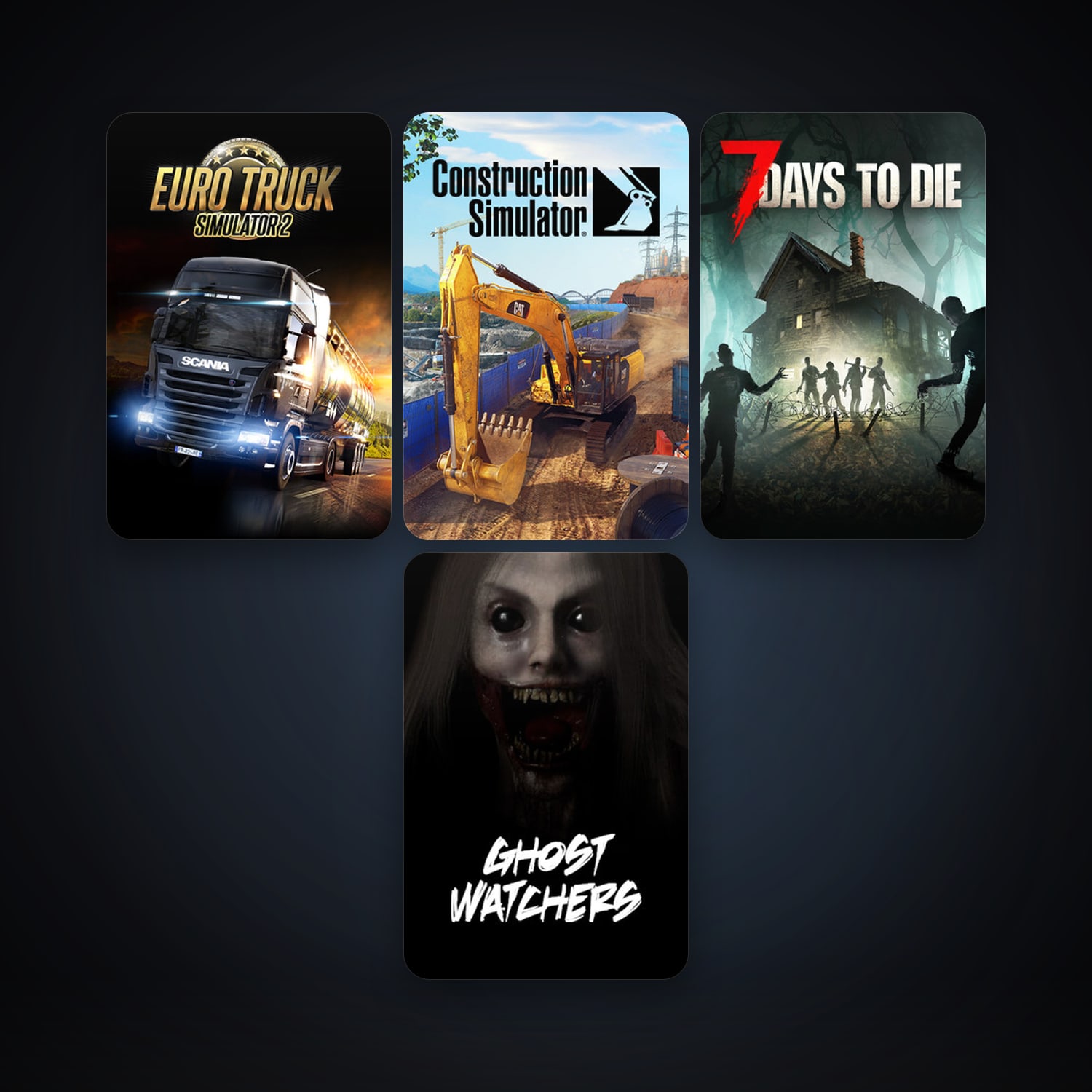 Euro Truck Simulator 2 + 7 Days to Die, 5 games, clean — HabibiAccounts