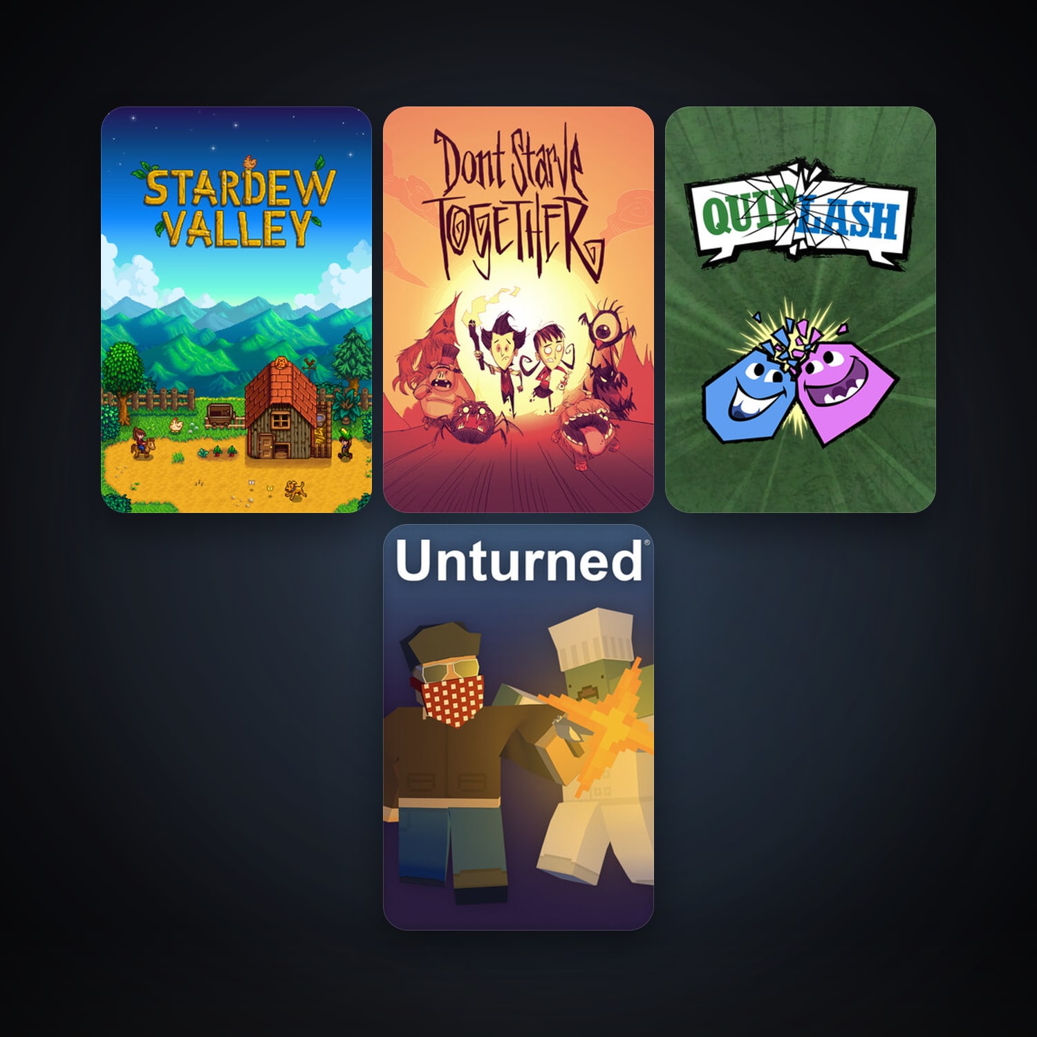 Unturned + Don't Starve Together, 5 games, clean — HabibiAccounts