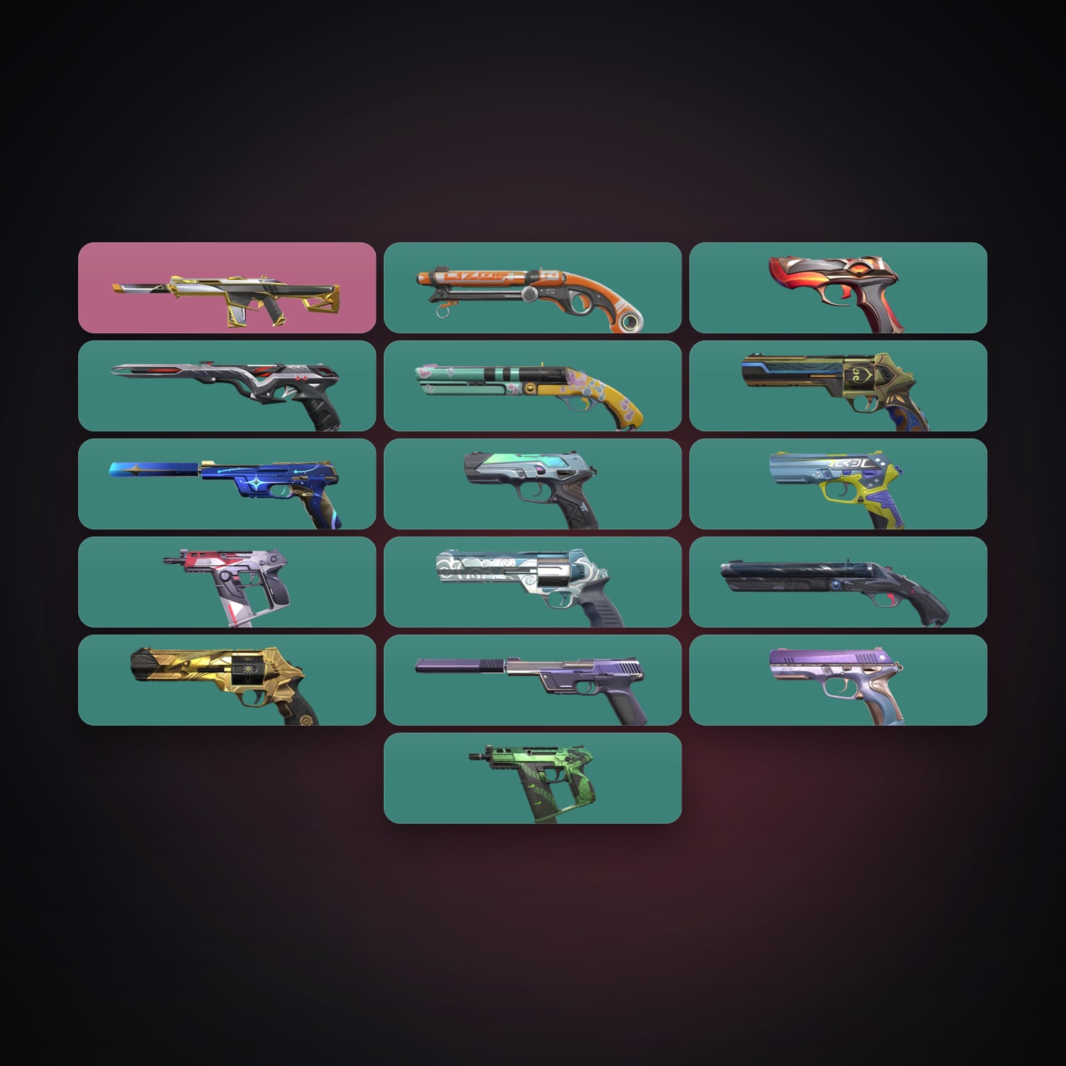 AP Silver 2 locker — 16 skins, lvl 231 — HabibiAccounts
