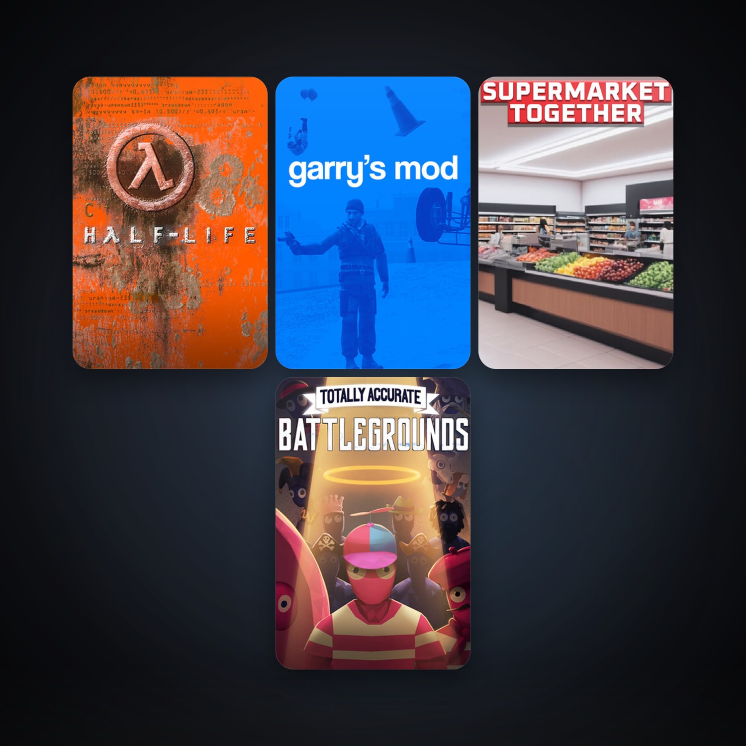 Half-Life + Garry's Mod, 7 games, clean — HabibiAccounts