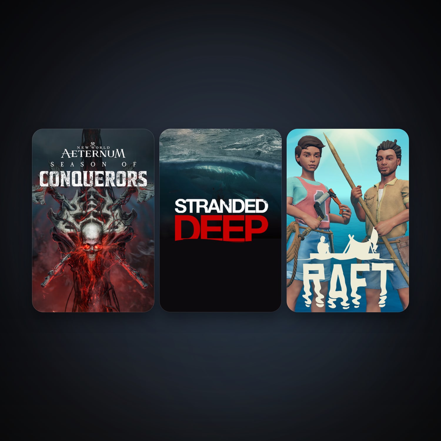 Stranded Deep + Raft, 3 games, clean — HabibiAccounts