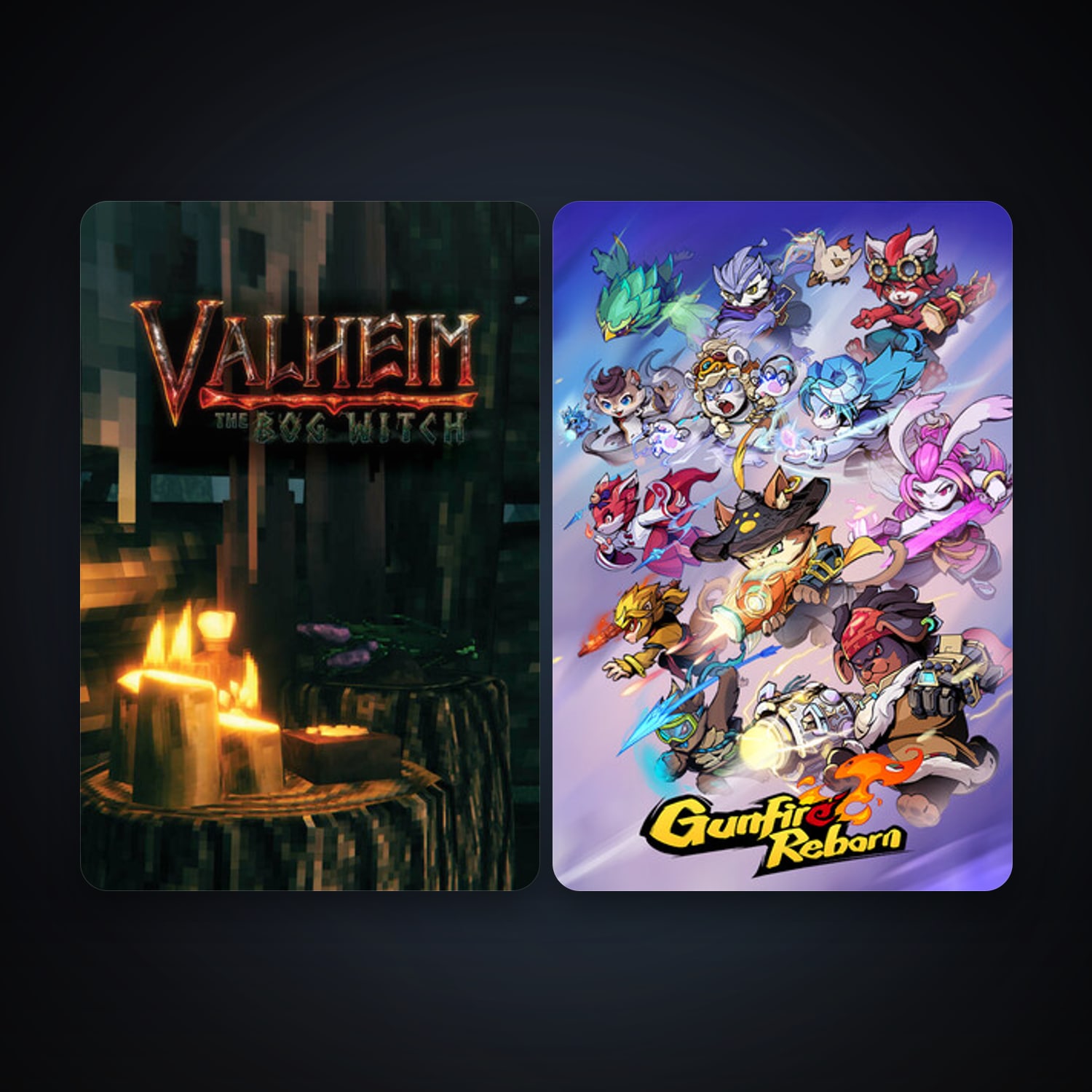 Valheim + Gunfire Reborn, 7 games, clean — HabibiAccounts