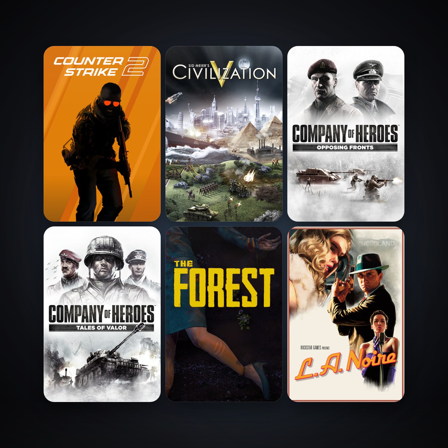 CS2 Prime + Sid Meier's Civilization V, 35 games, clean — HabibiAccounts