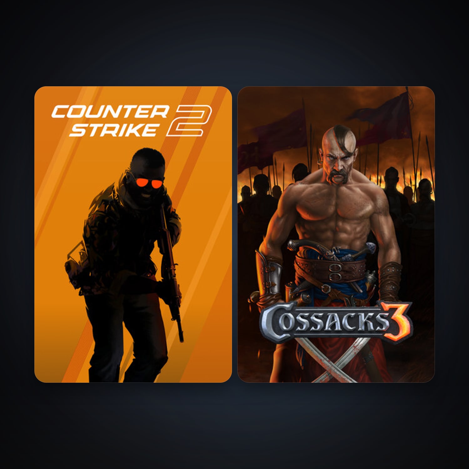 CS2 Prime + Cossacks 3, 2 games, clean — HabibiAccounts